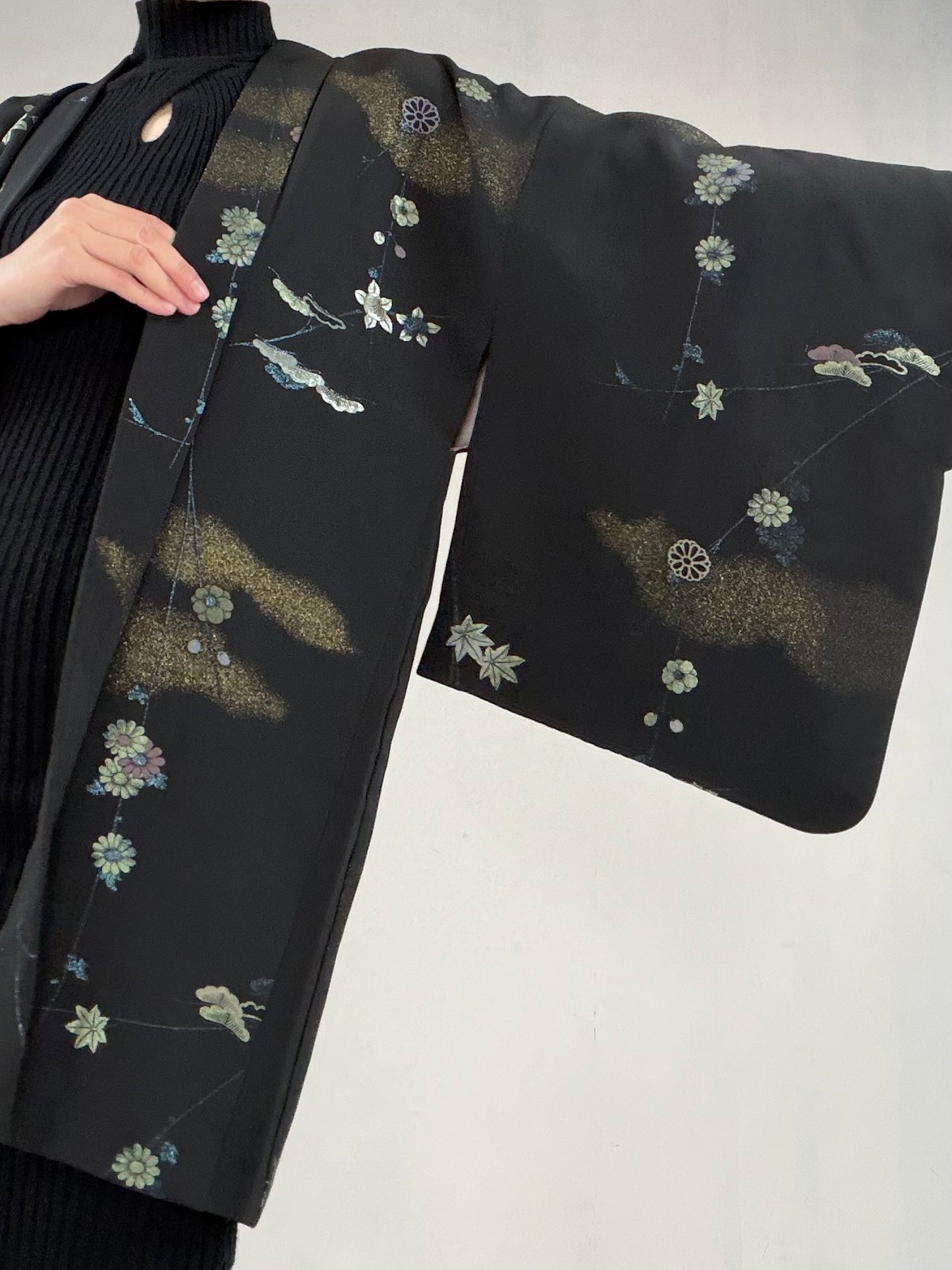 VINTAGE BLACK HAORI "BLK101"