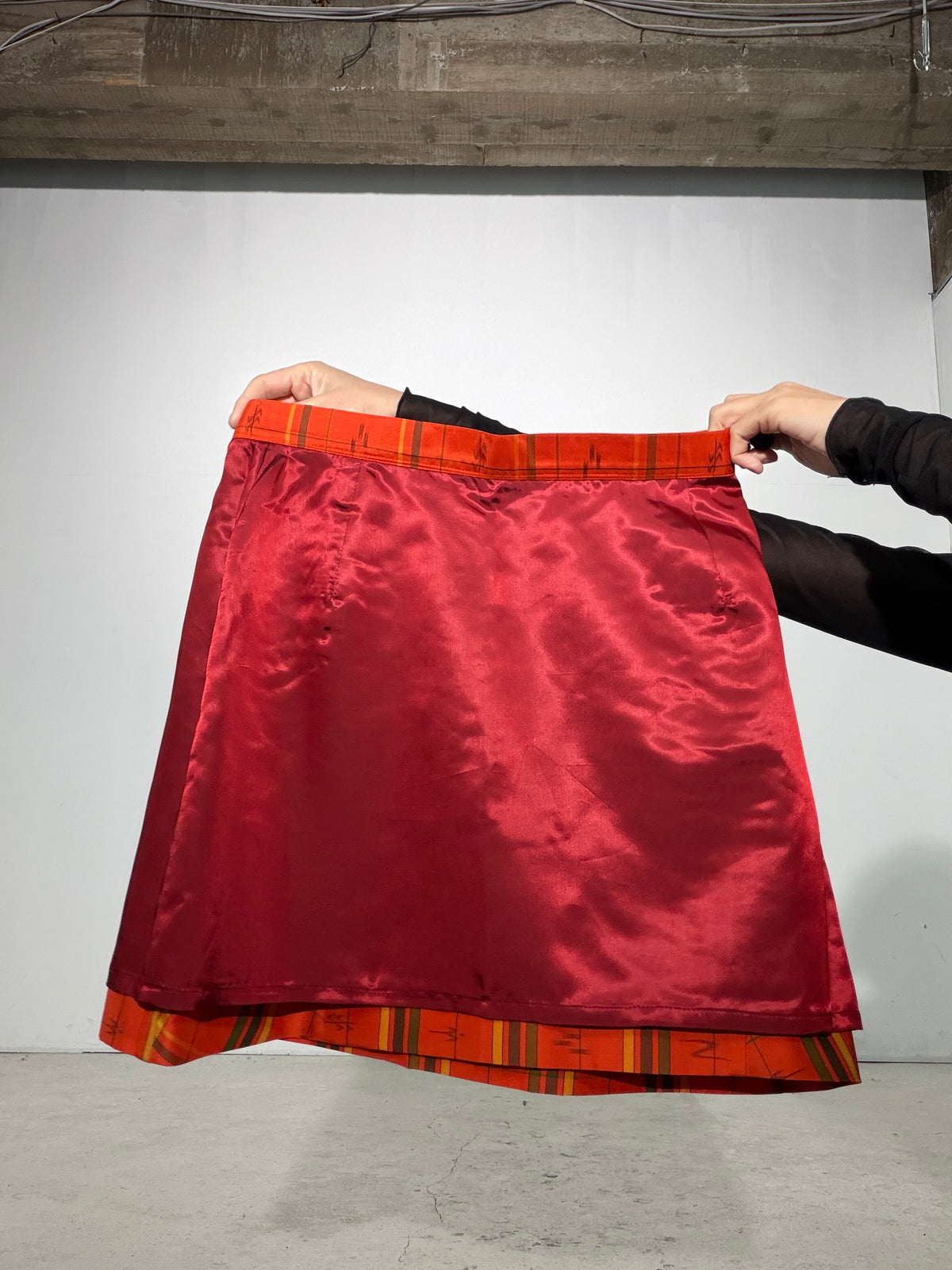 Vintage Tsumugi Haori & Kimono Skirt Set "SAI009 - US 6–8 / UK 10–12 / EU 38–40" — Upcycled from Japanese Kimono