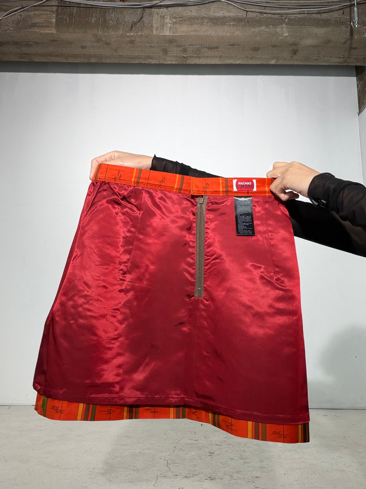 Vintage Tsumugi Haori & Kimono Skirt Set "SAI009 - US 6–8 / UK 10–12 / EU 38–40" — Upcycled from Japanese Kimono