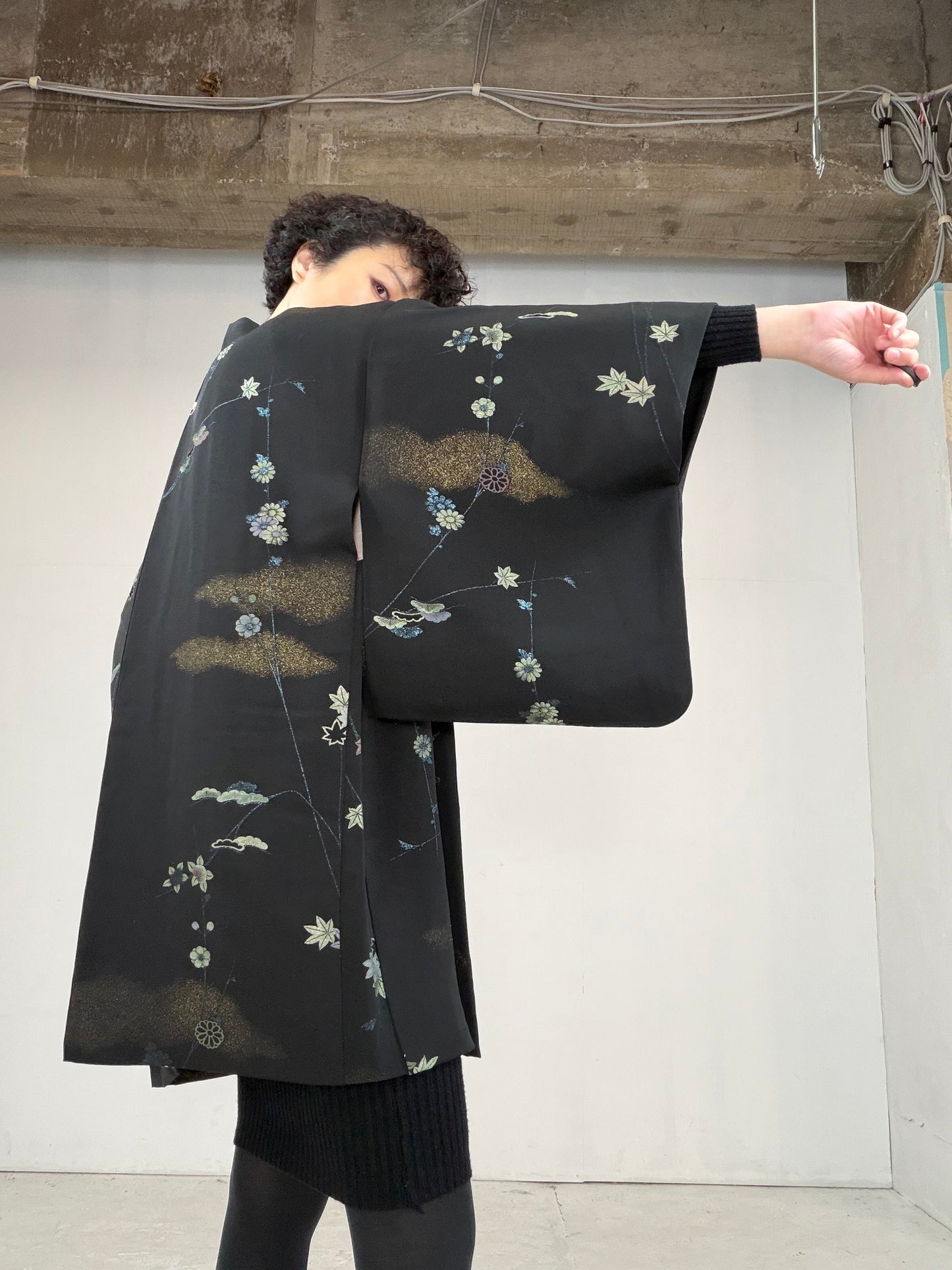 VINTAGE BLACK HAORI "BLK101"