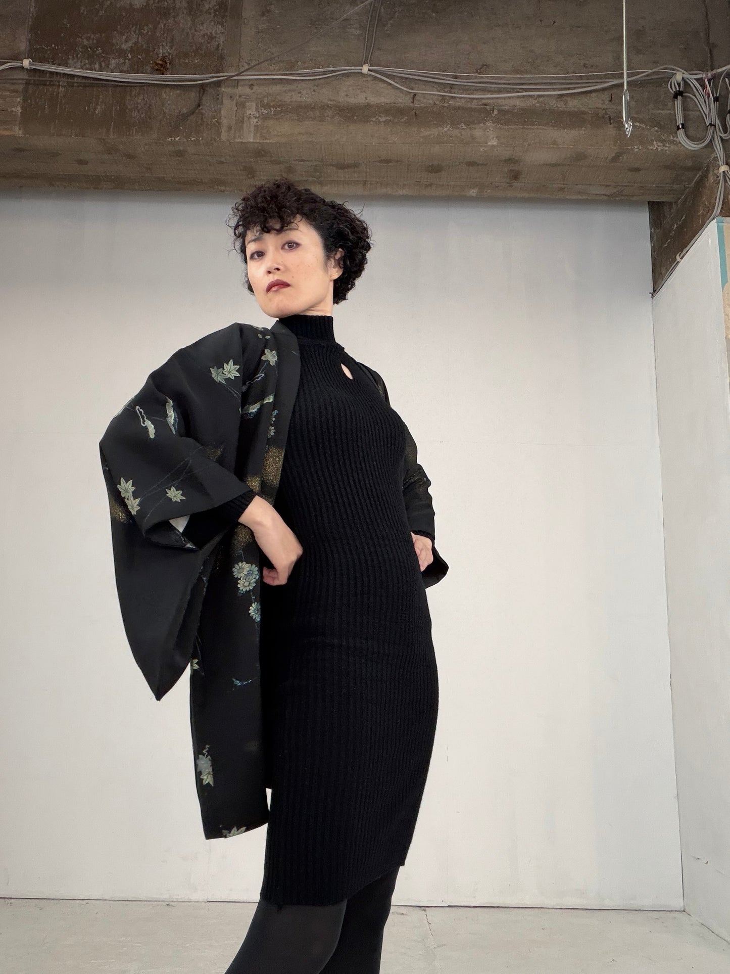 VINTAGE BLACK HAORI "BLK101"