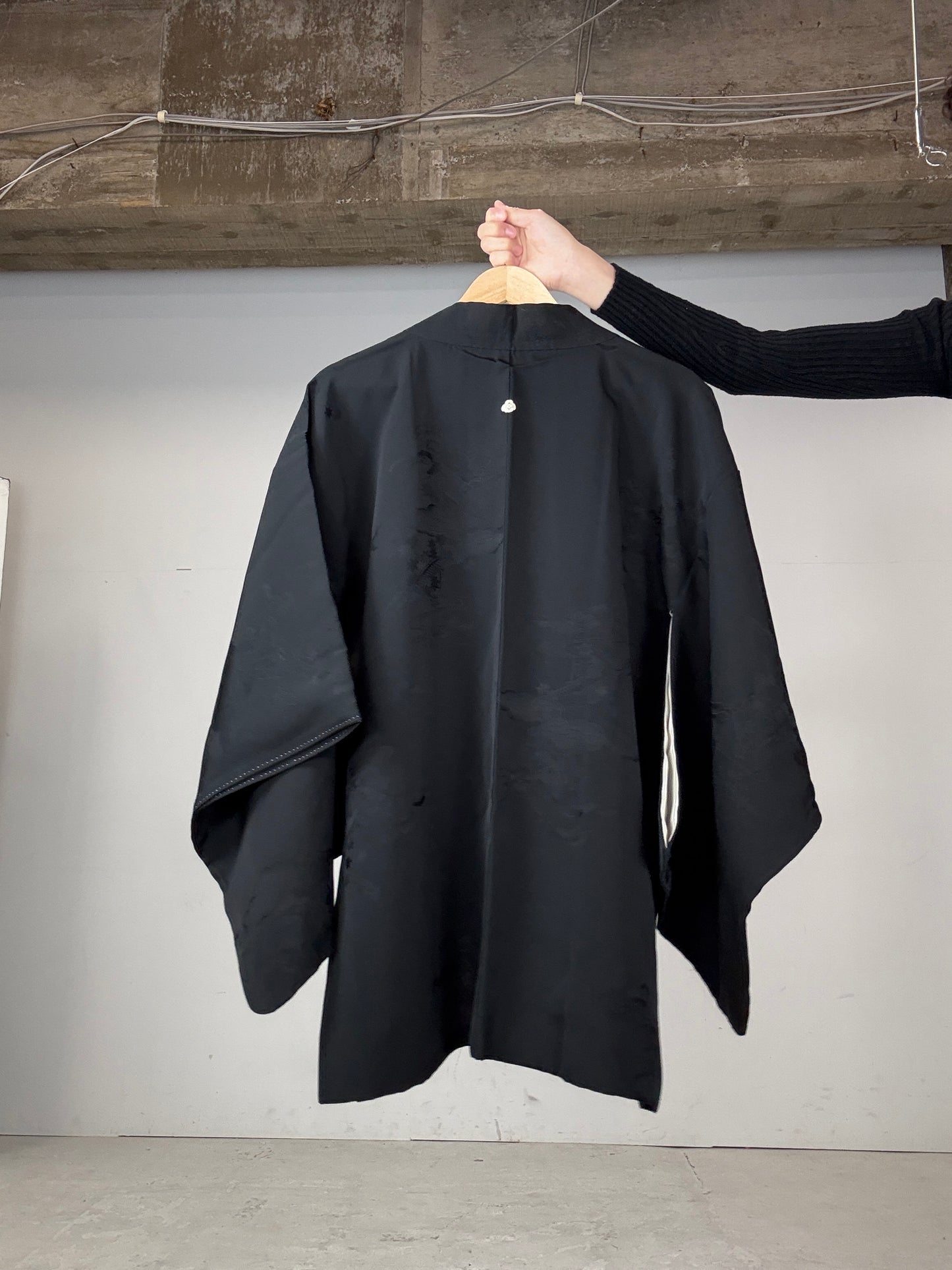 VINTAGE BLACK HAORI "mokkou"