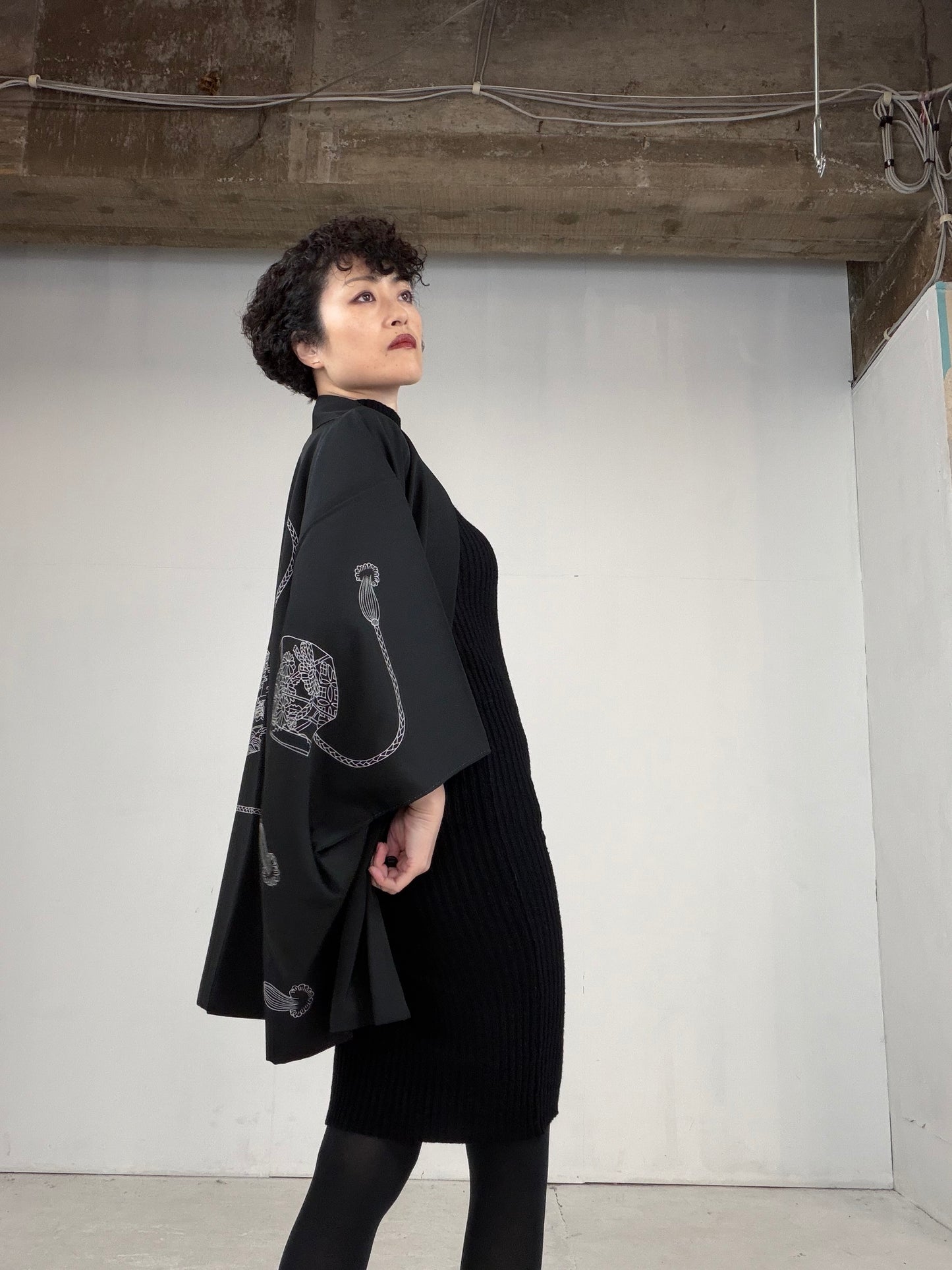 VINTAGE BLACK HAORI "BLK104"