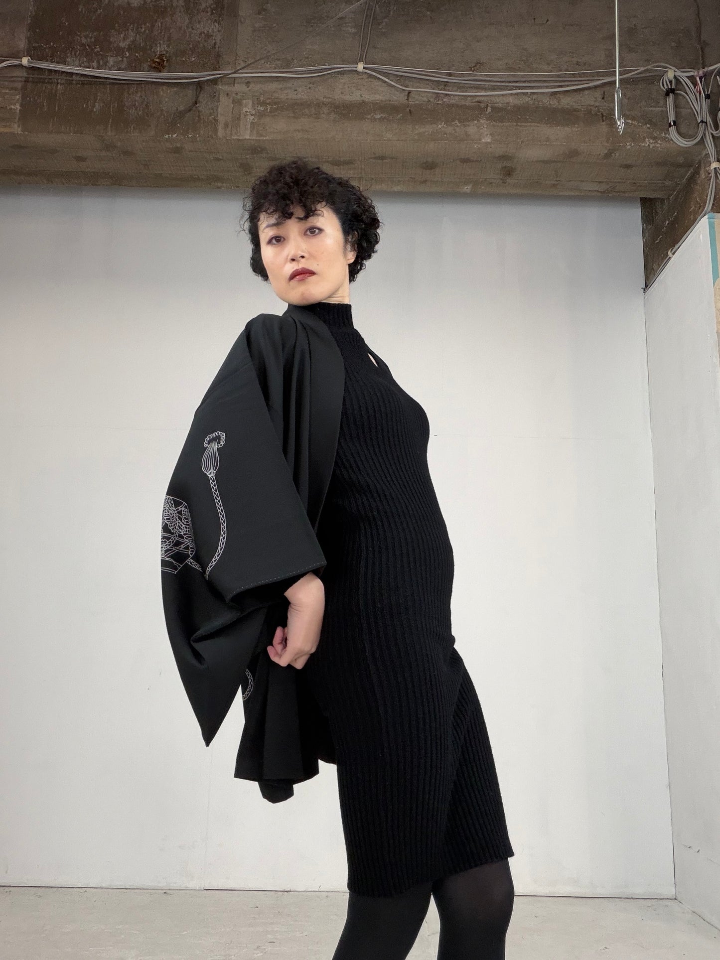 VINTAGE BLACK HAORI "BLK104"
