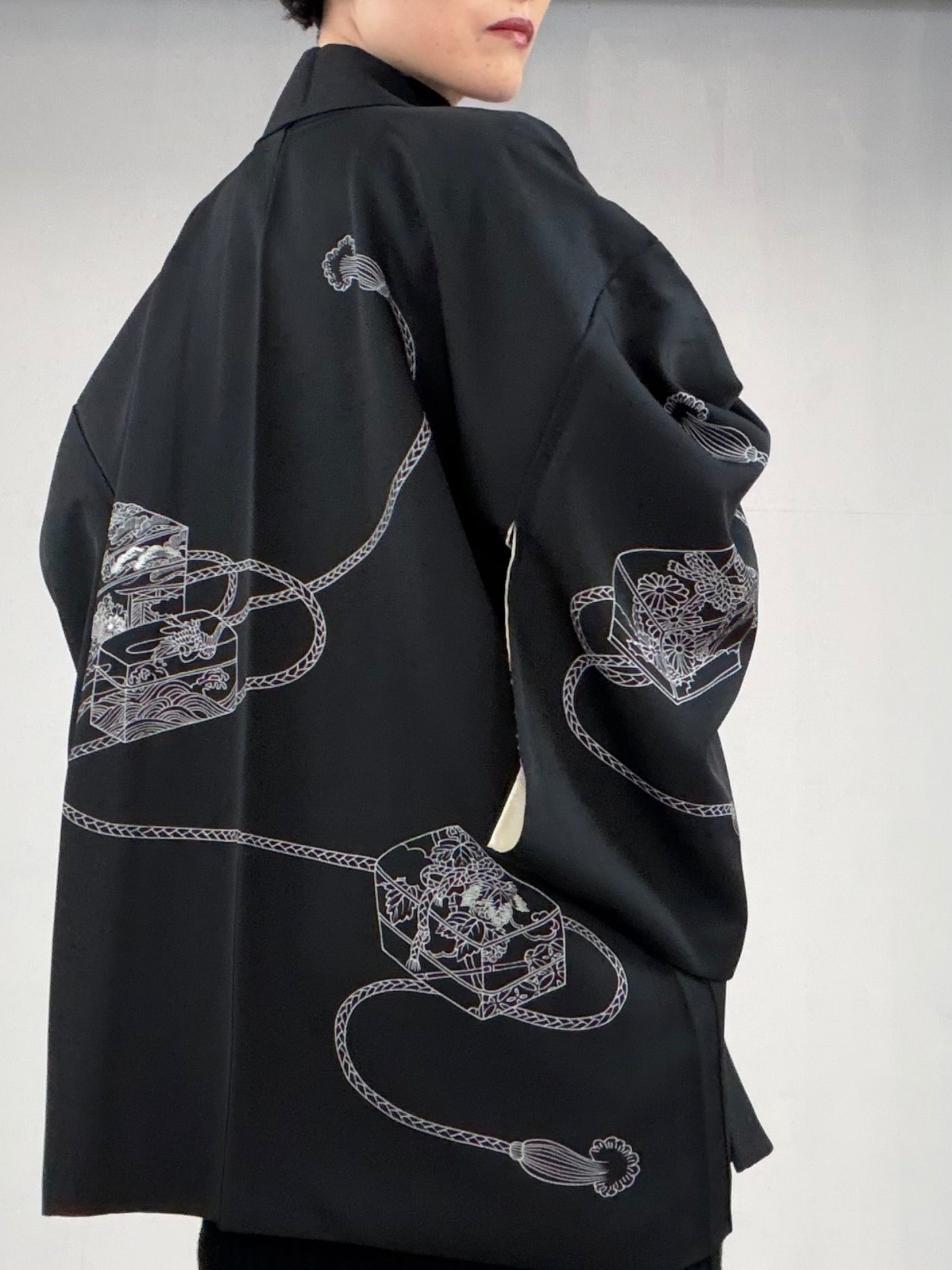 VINTAGE BLACK HAORI "BLK104"