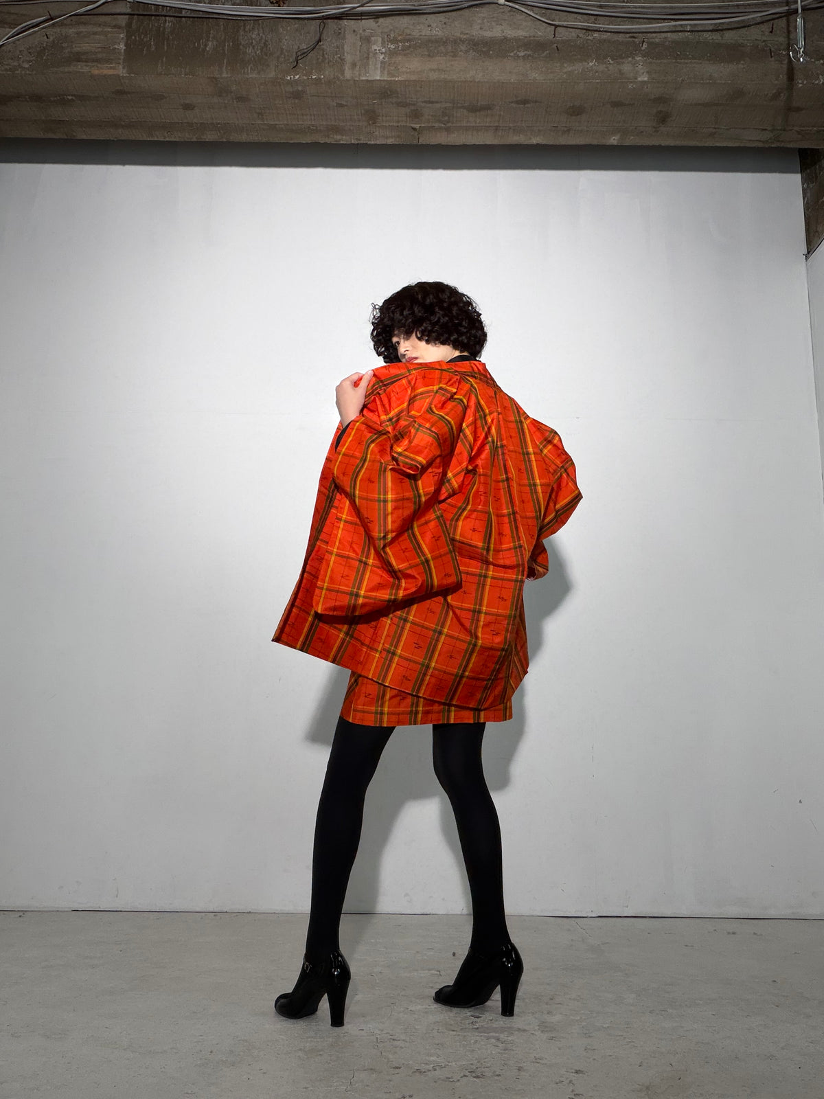 Vintage Tsumugi Haori & Kimono Skirt Set "SAI009 - US 6–8 / UK 10–12 / EU 38–40" — Upcycled from Japanese Kimono