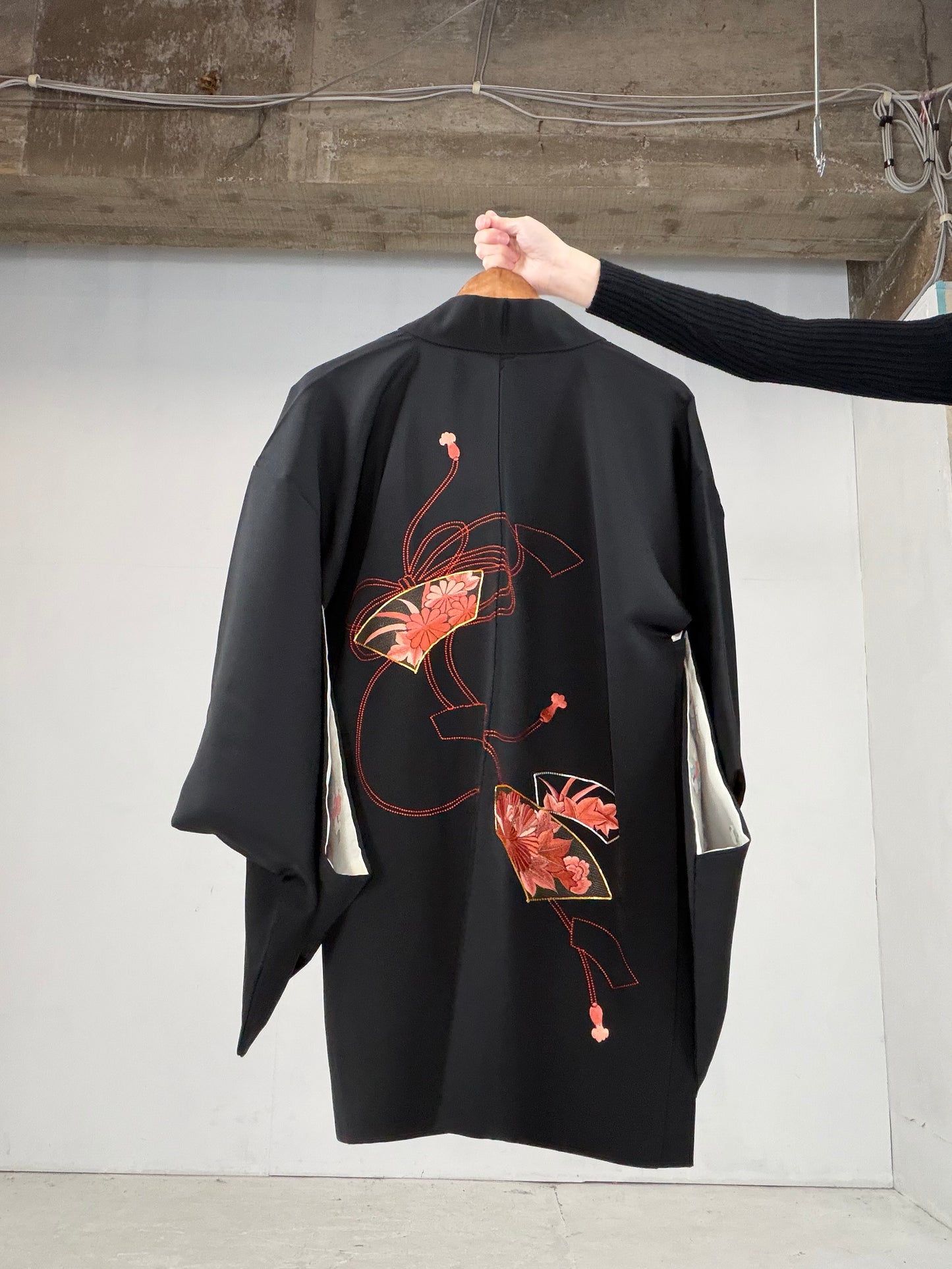 VINTAGE BLACK HAORI  BLK117"