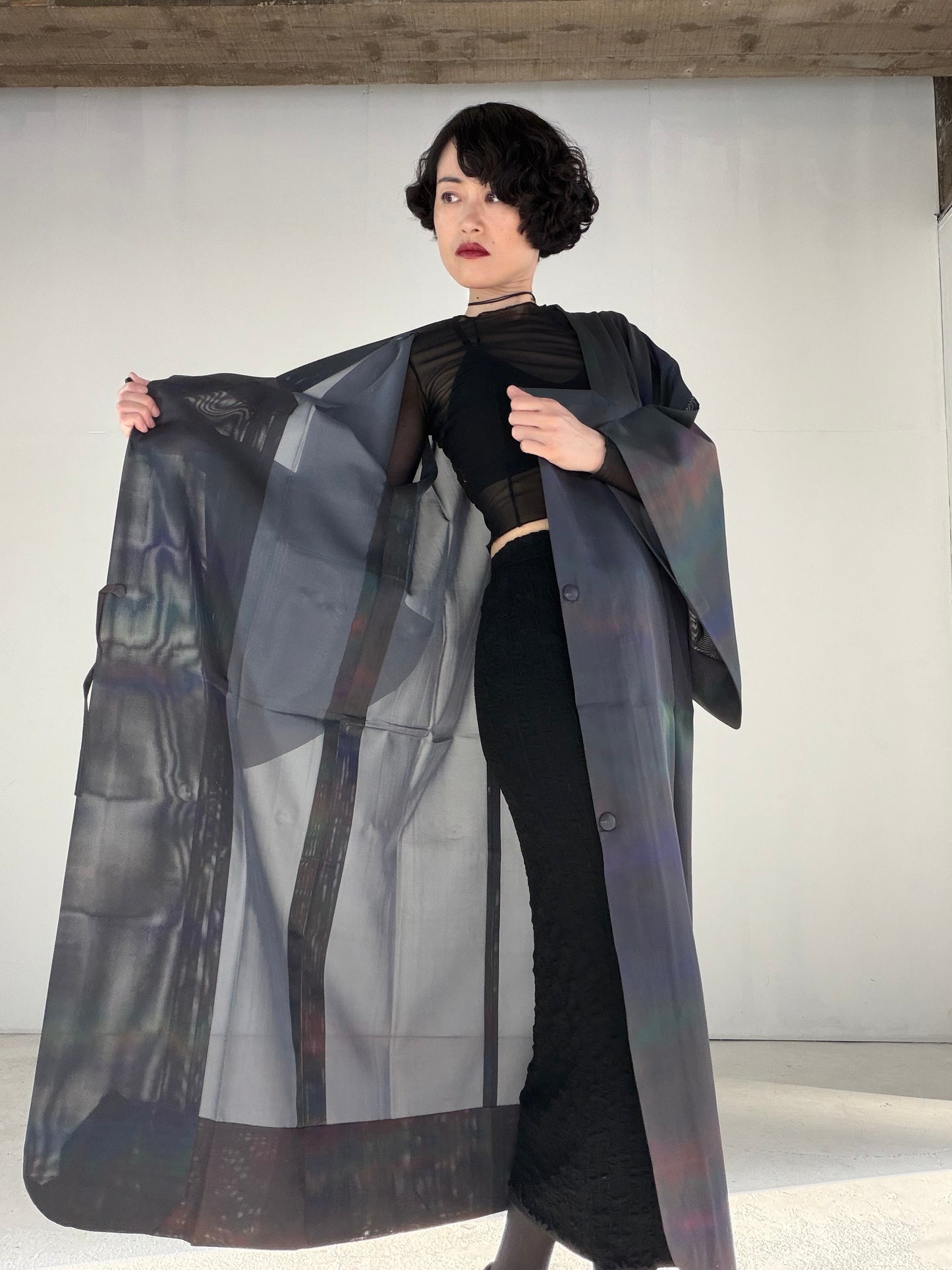 VINTAGE KAWAII MICHIYUKI SHEER “sha, coat, SHH049"