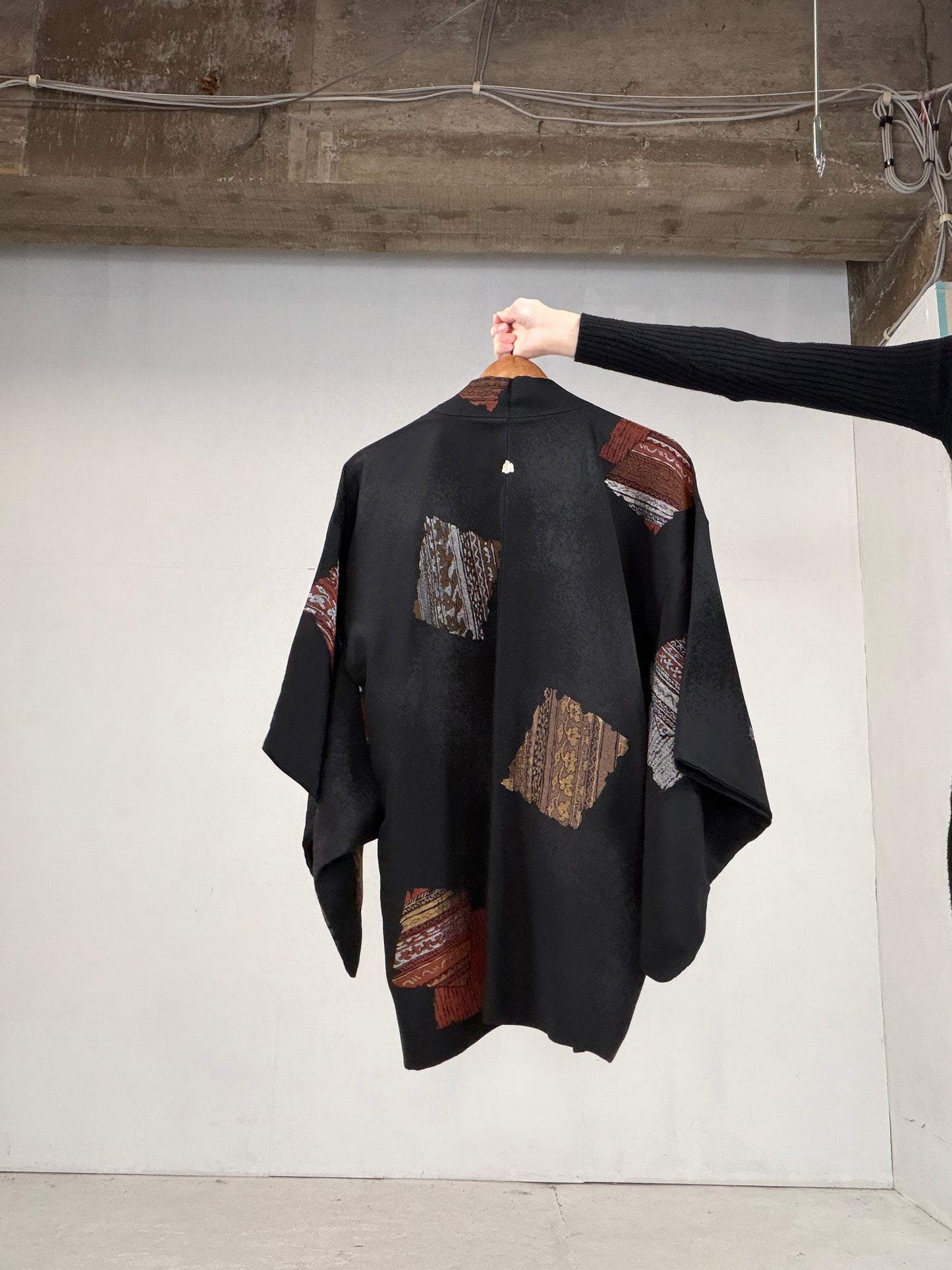 VINTAGE BLACK HAORI  BLK118"