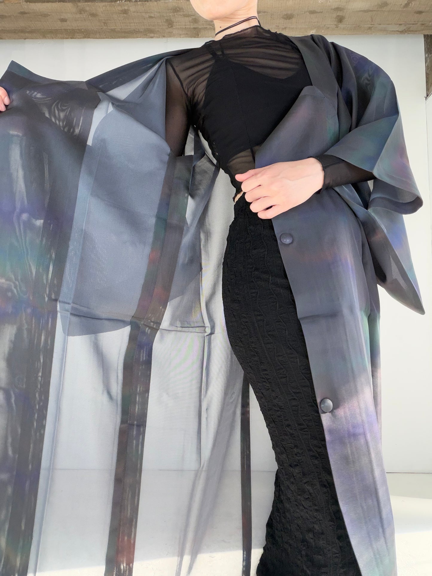 VINTAGE KAWAII MICHIYUKI SHEER “sha, coat, SHH049"