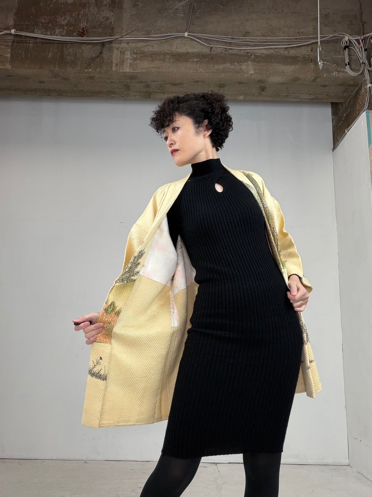 VINTAGE SHIBORI HAORI "hayashi, SIB104"