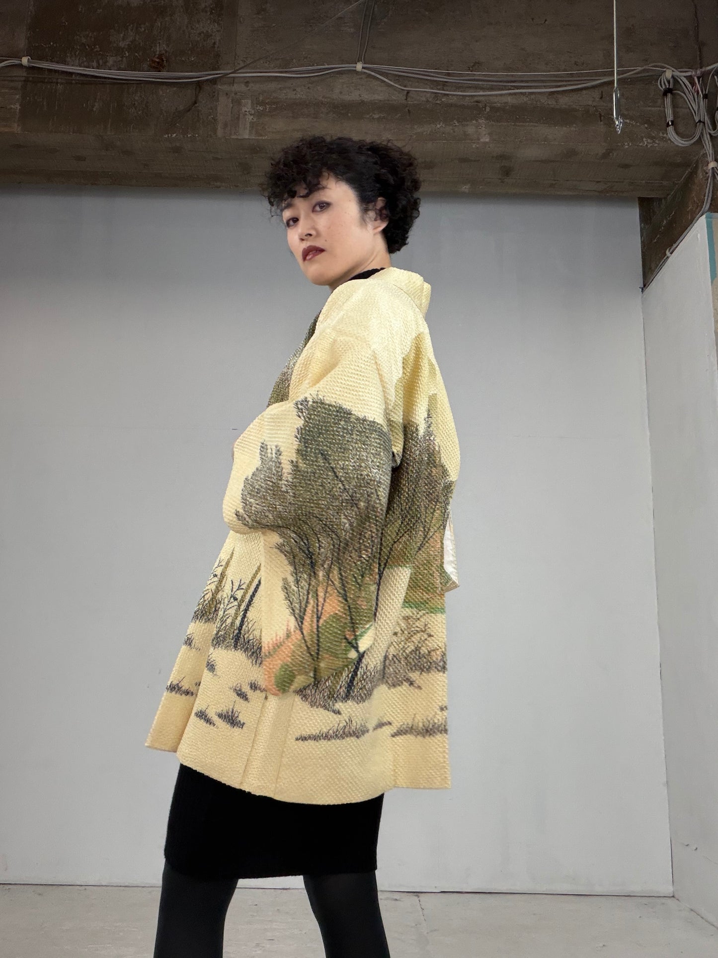 VINTAGE SHIBORI HAORI "hayashi, SIB104"