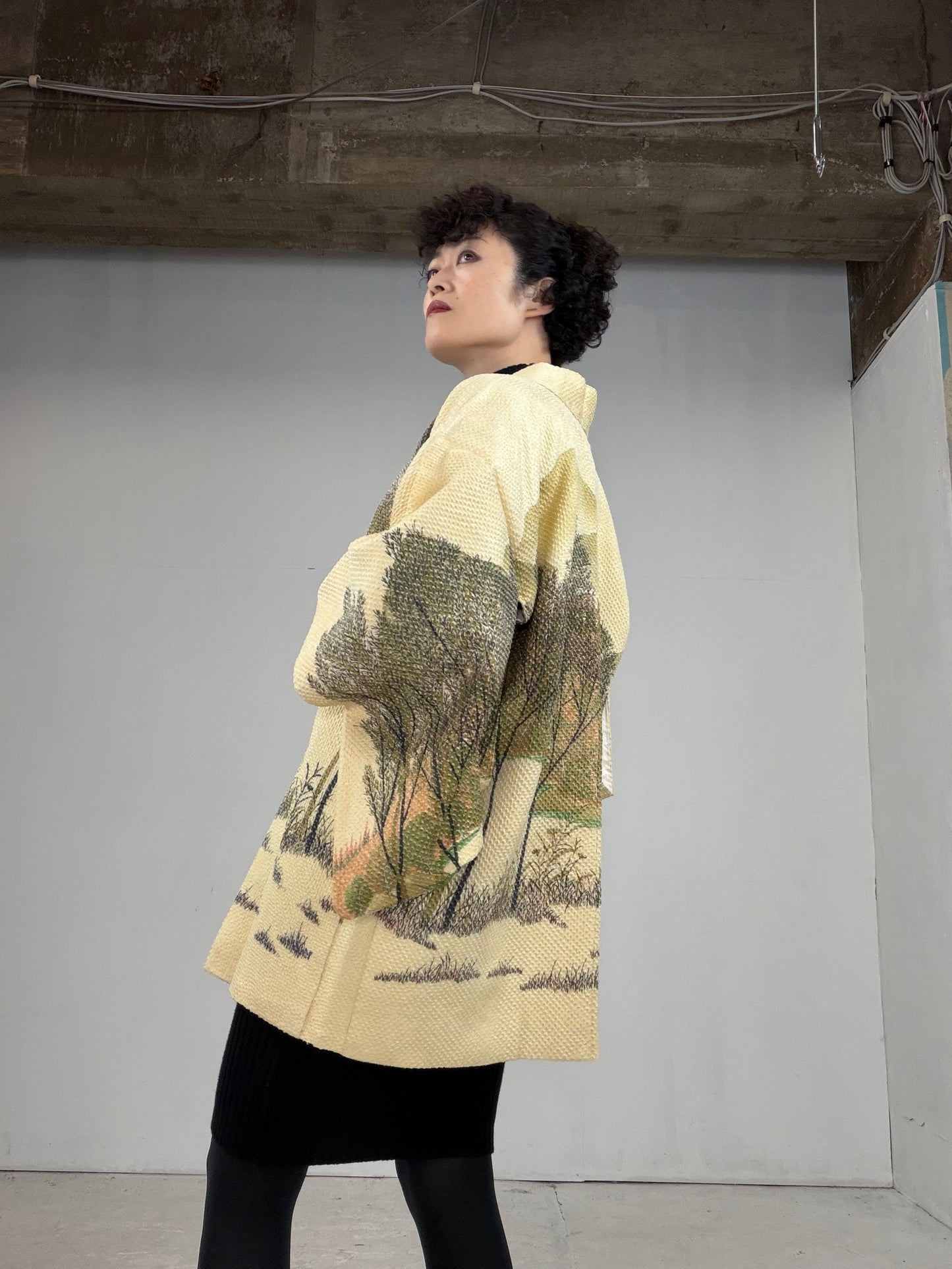 VINTAGE SHIBORI HAORI "hayashi, SIB104"