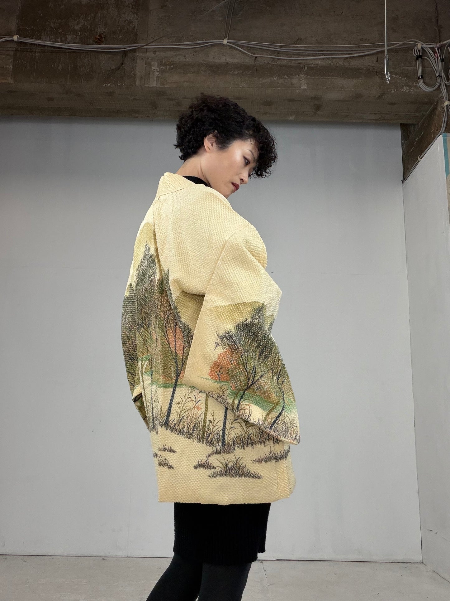 VINTAGE SHIBORI HAORI "hayashi, SIB104"