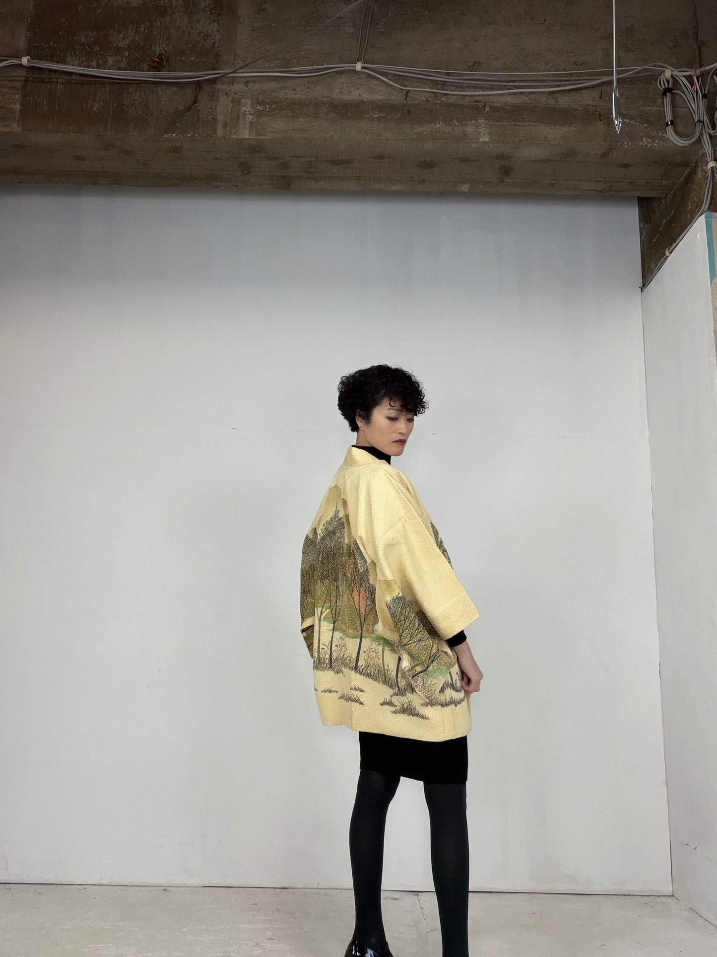 VINTAGE SHIBORI HAORI "hayashi, SIB104"