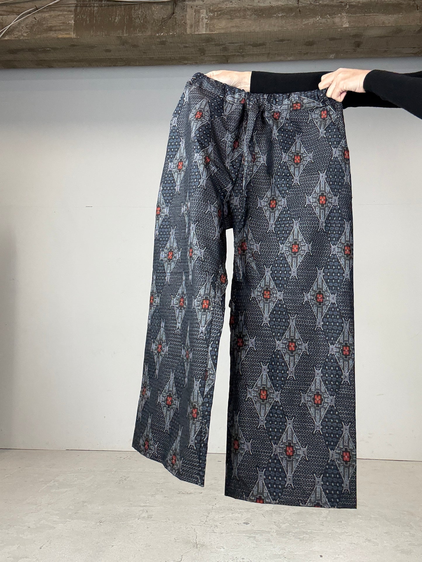 14 Tsumugi HAORI and KIMONO elastic waist pants upcycled from Japanese kimono