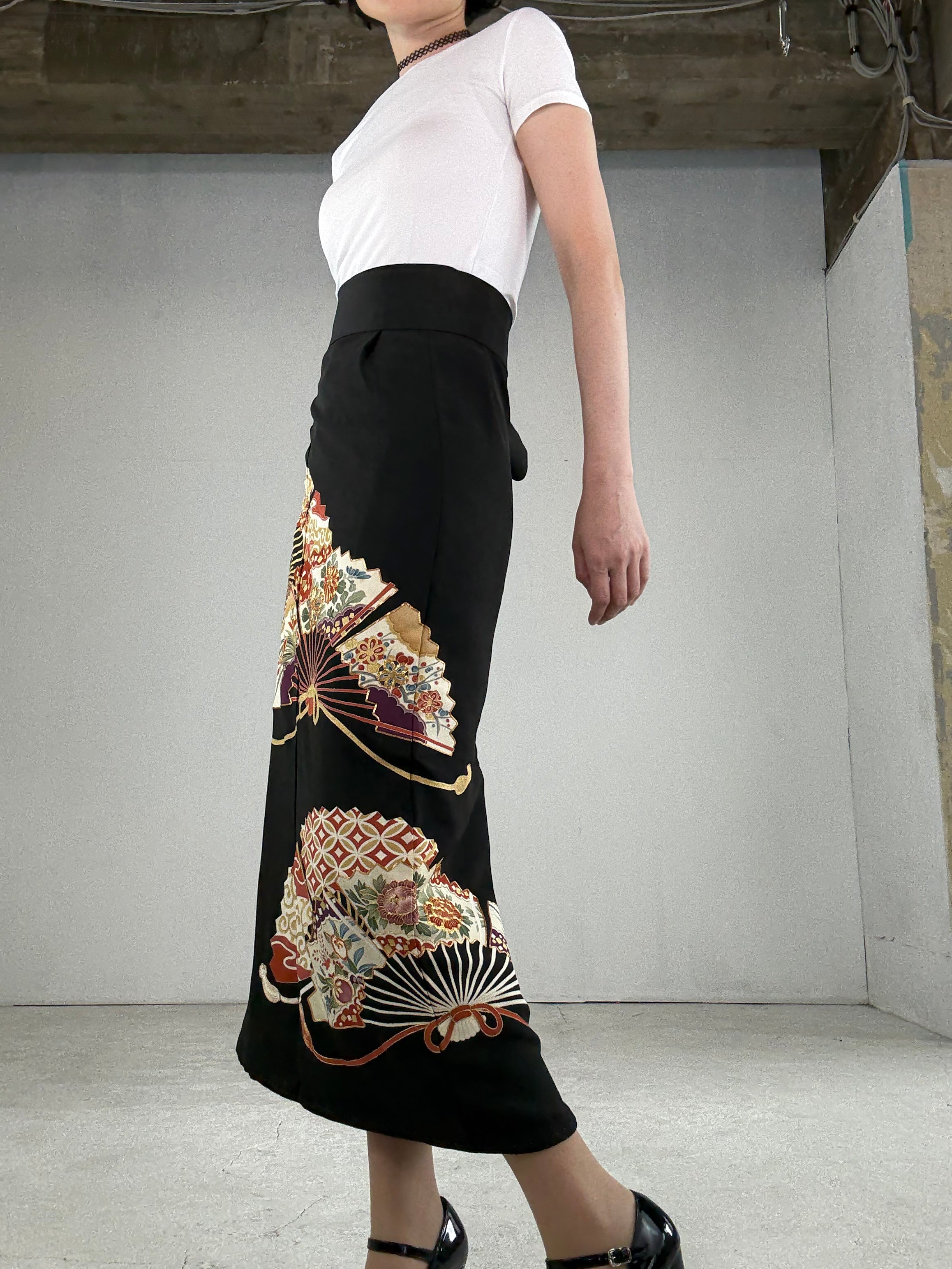 EDO ZUMA SKIRT UPCYCLED FROM JAPANESE KIMONO 005 damage MACHIKO EDO ZUMA SKIRT UPCYCLED FROM JAPANESE KIMONO 005 damage MACHIKO