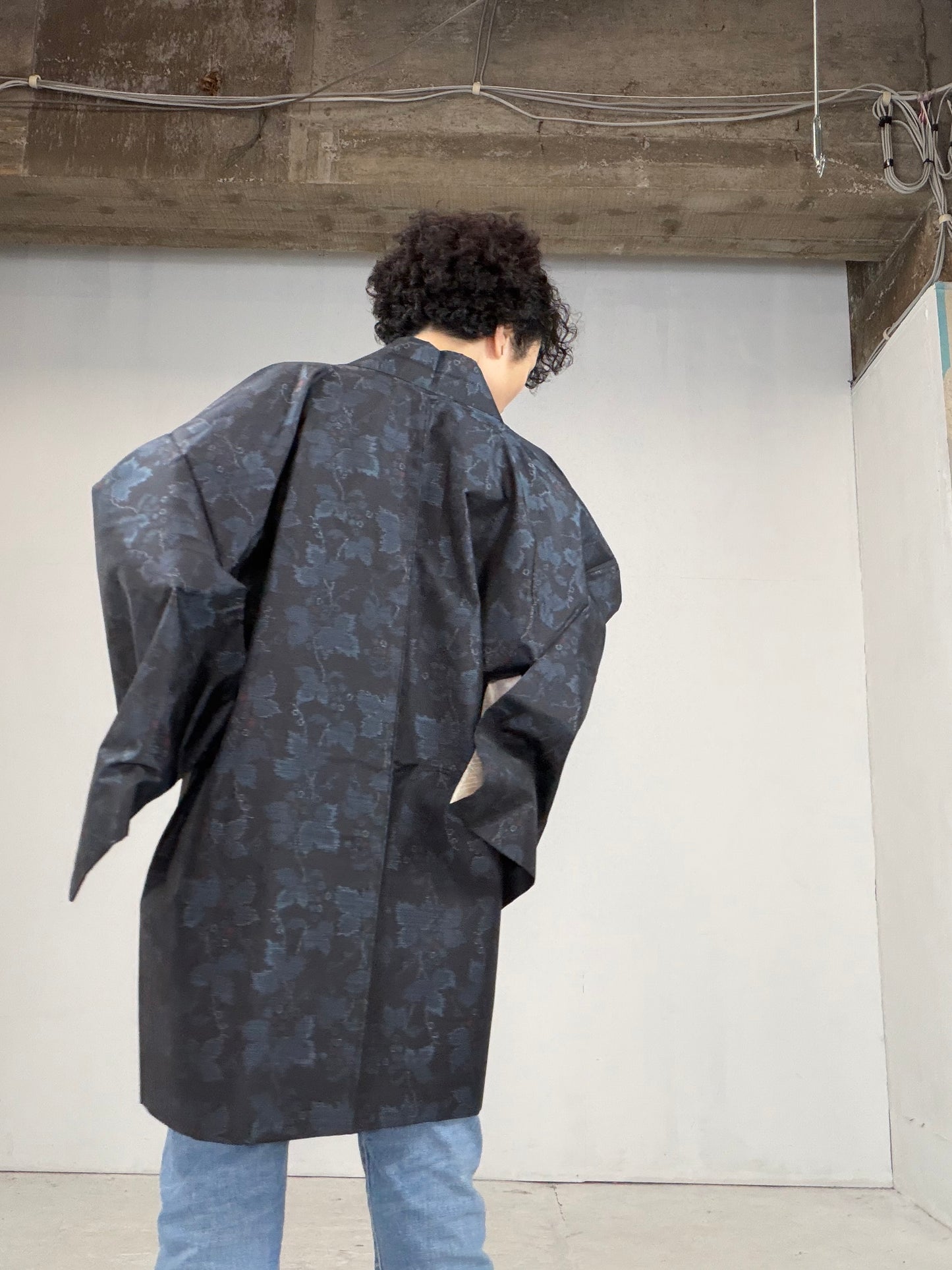 VINTAGE KAWAII HAORI "tsumugi, KAW102"