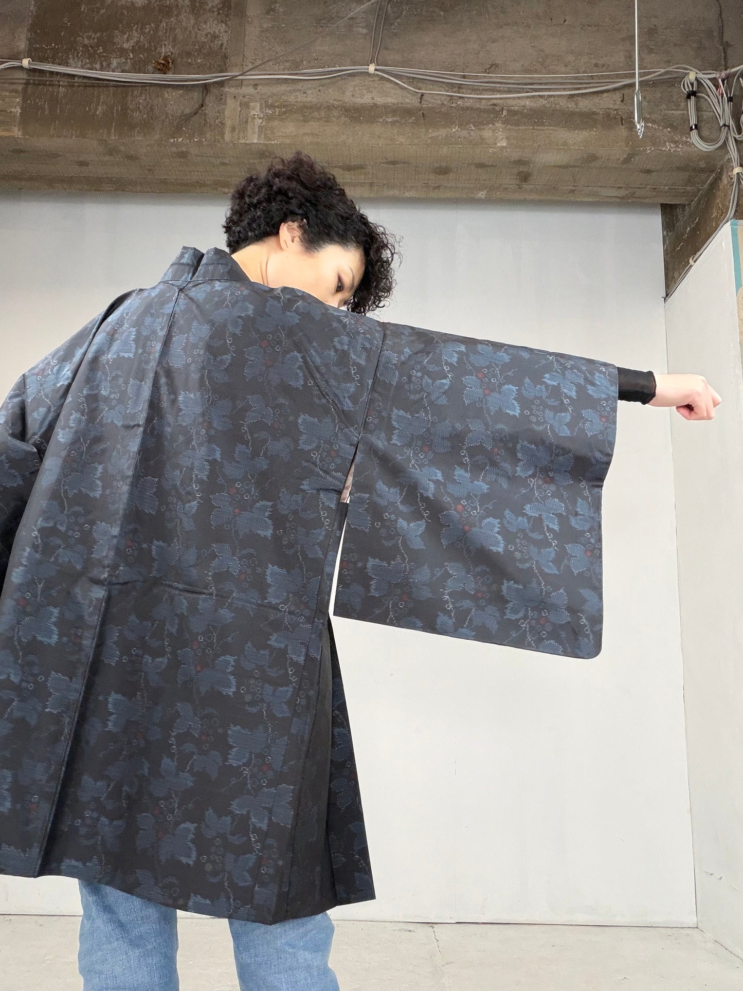 VINTAGE KAWAII HAORI "tsumugi, KAW102"