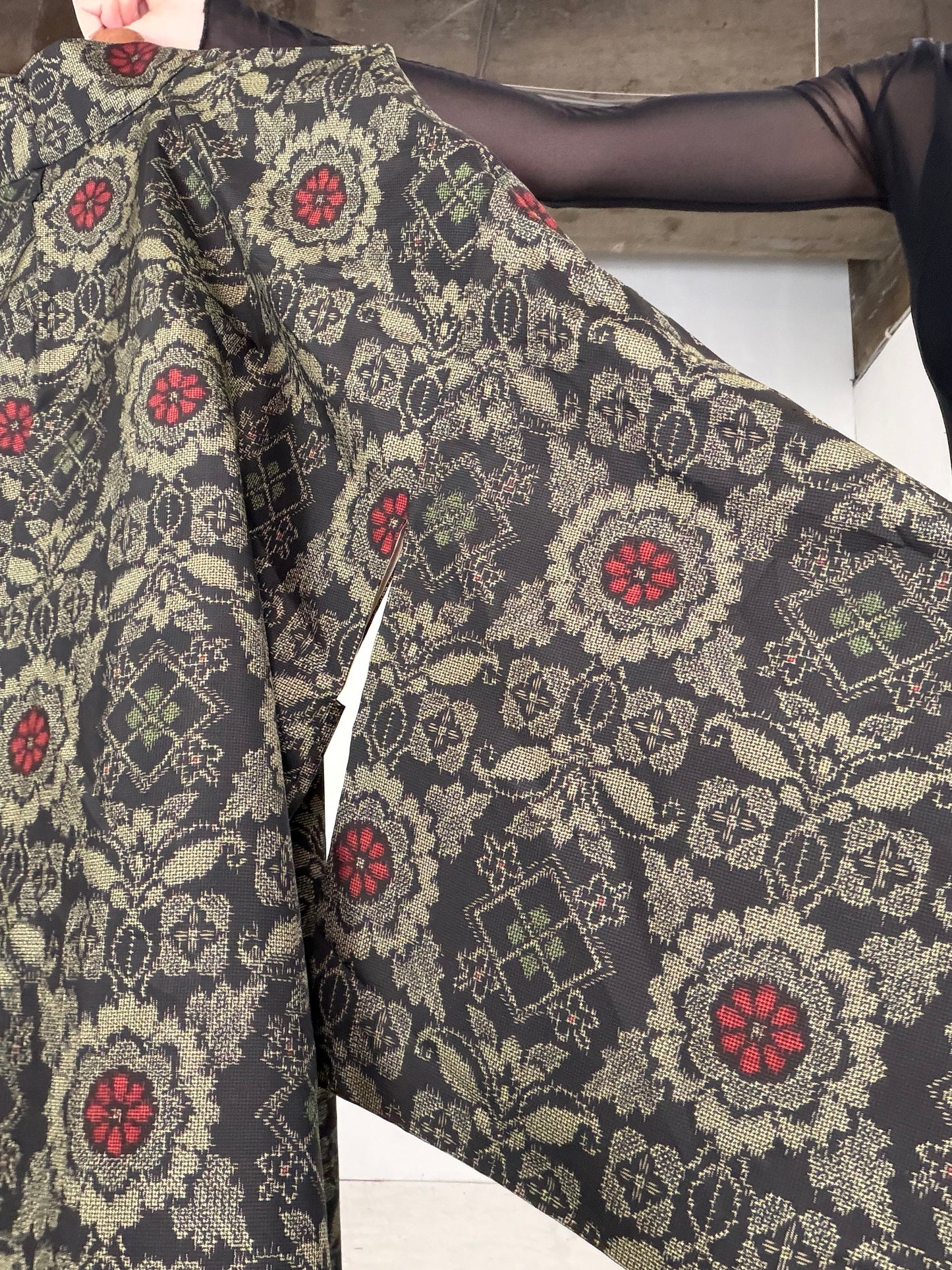 VINTAGE KAWAII HAORI "tsumugi, KAW103"