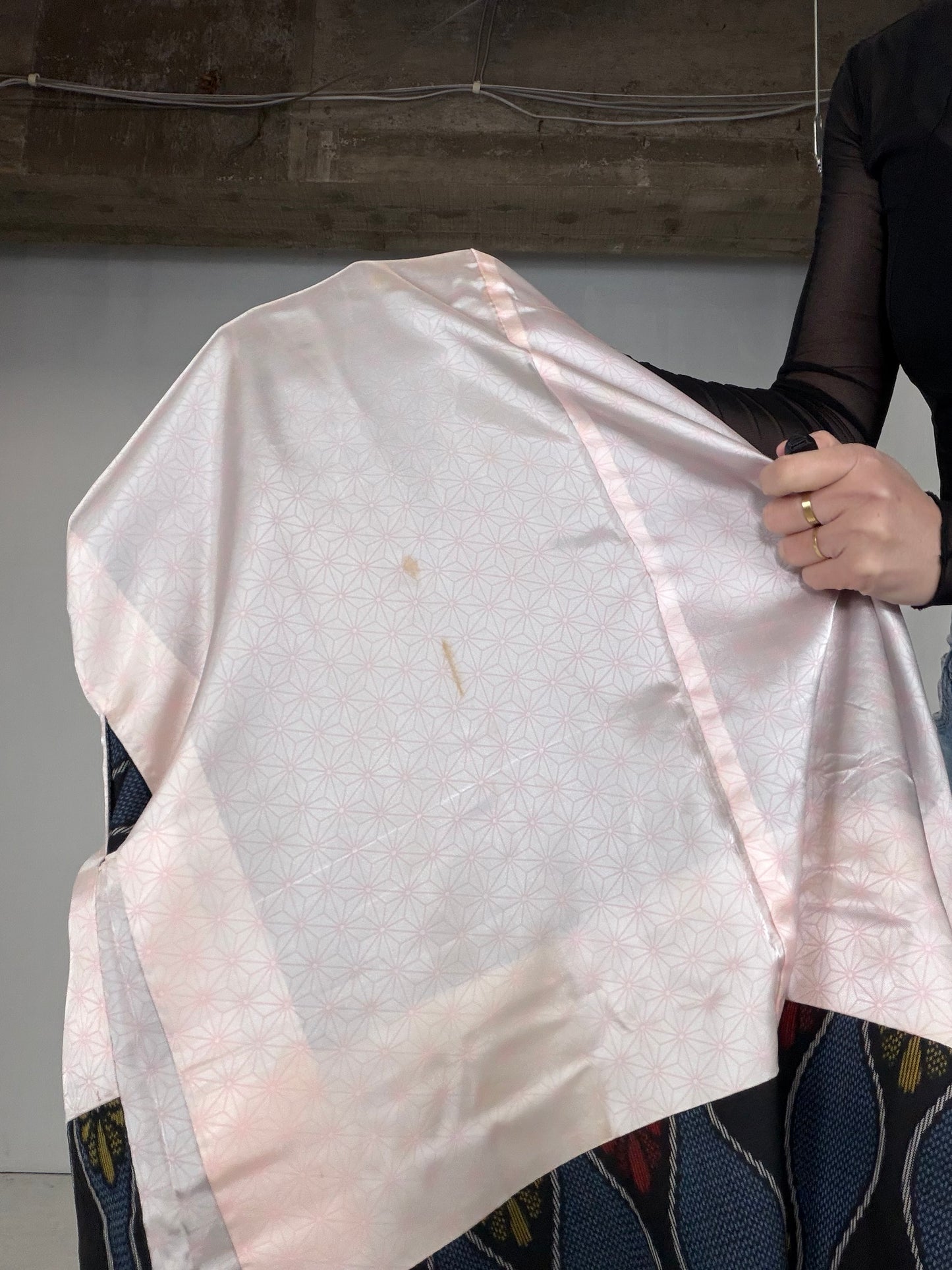 VINTAGE KAWAII HAORI "tsumugi, KAW104"*high-damage