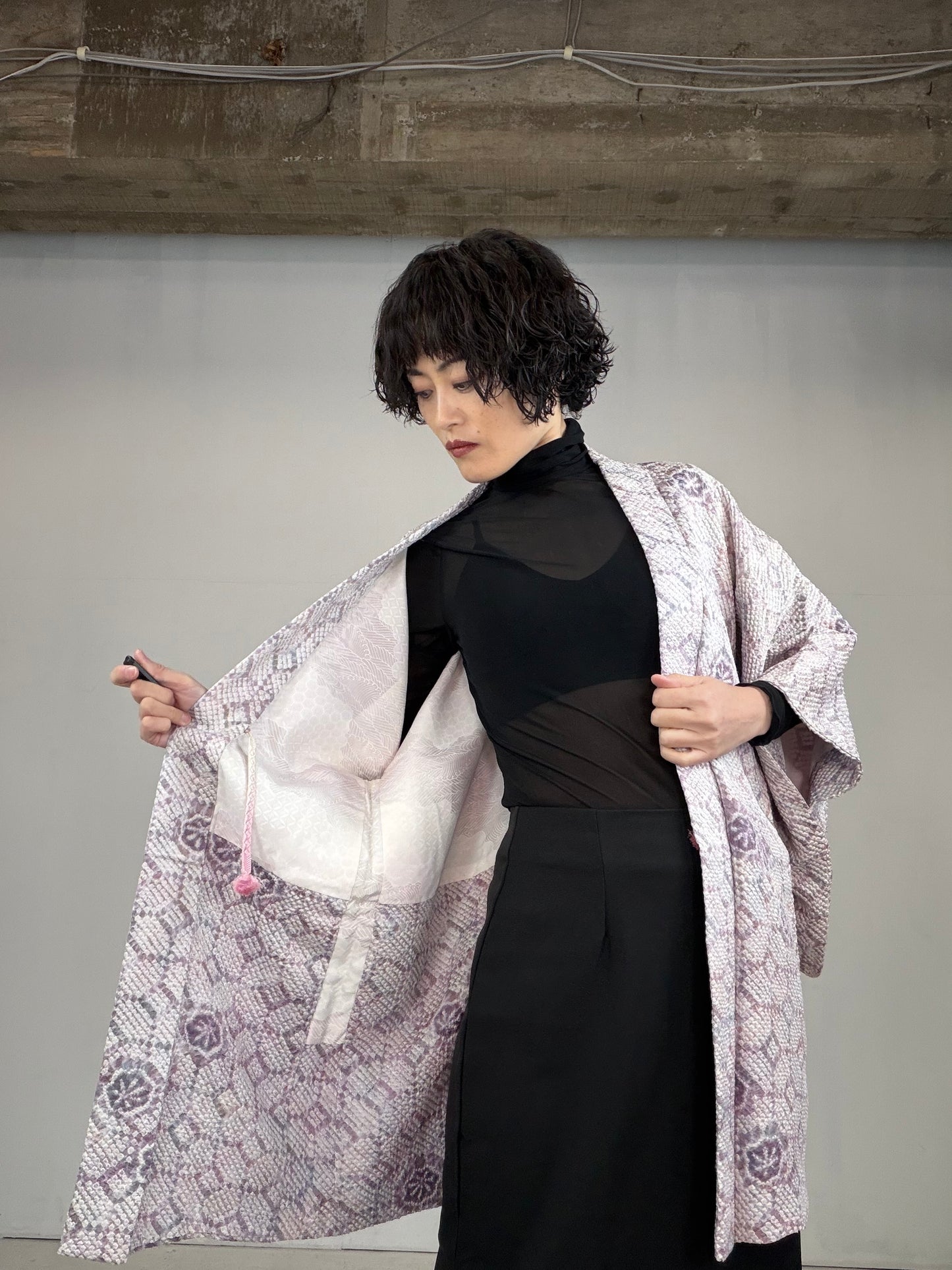 VINTAGE SHIBORI HAORI "SIB190"