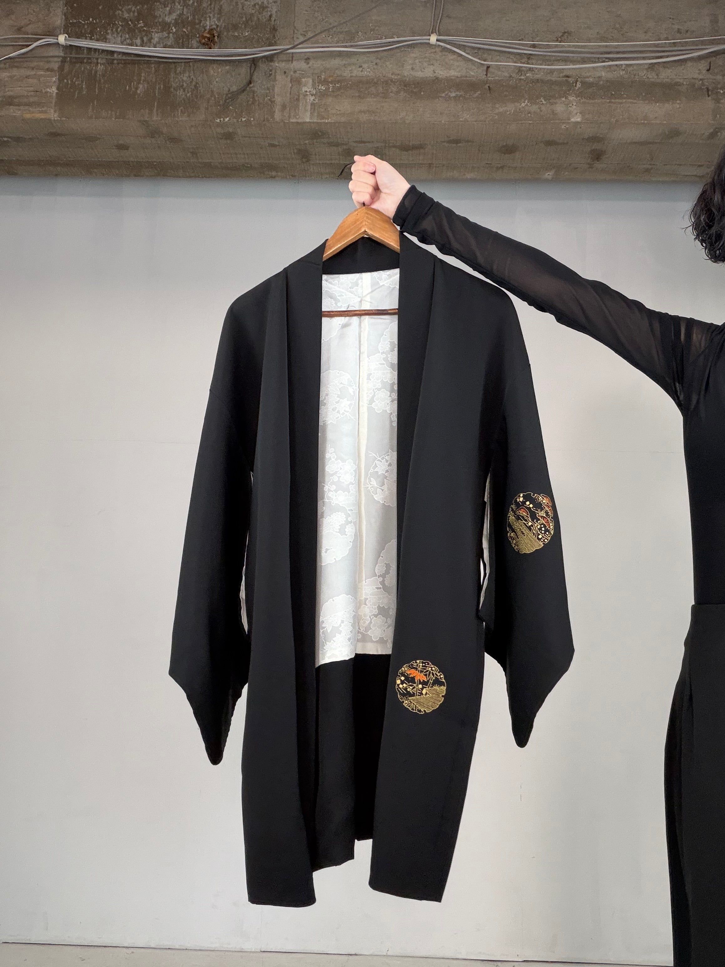 VINTAGE BLACK HAORI 