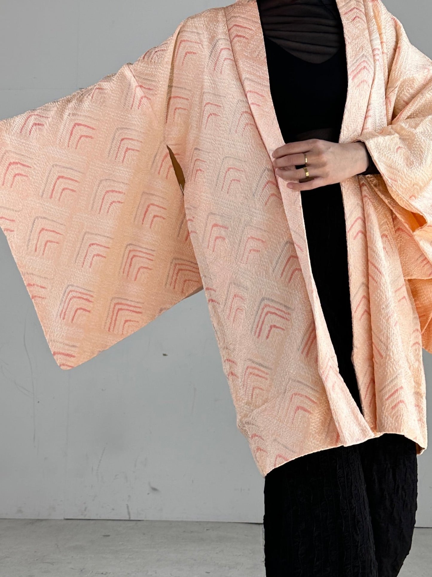 VINTAGE SHIBORI HAORI hishi