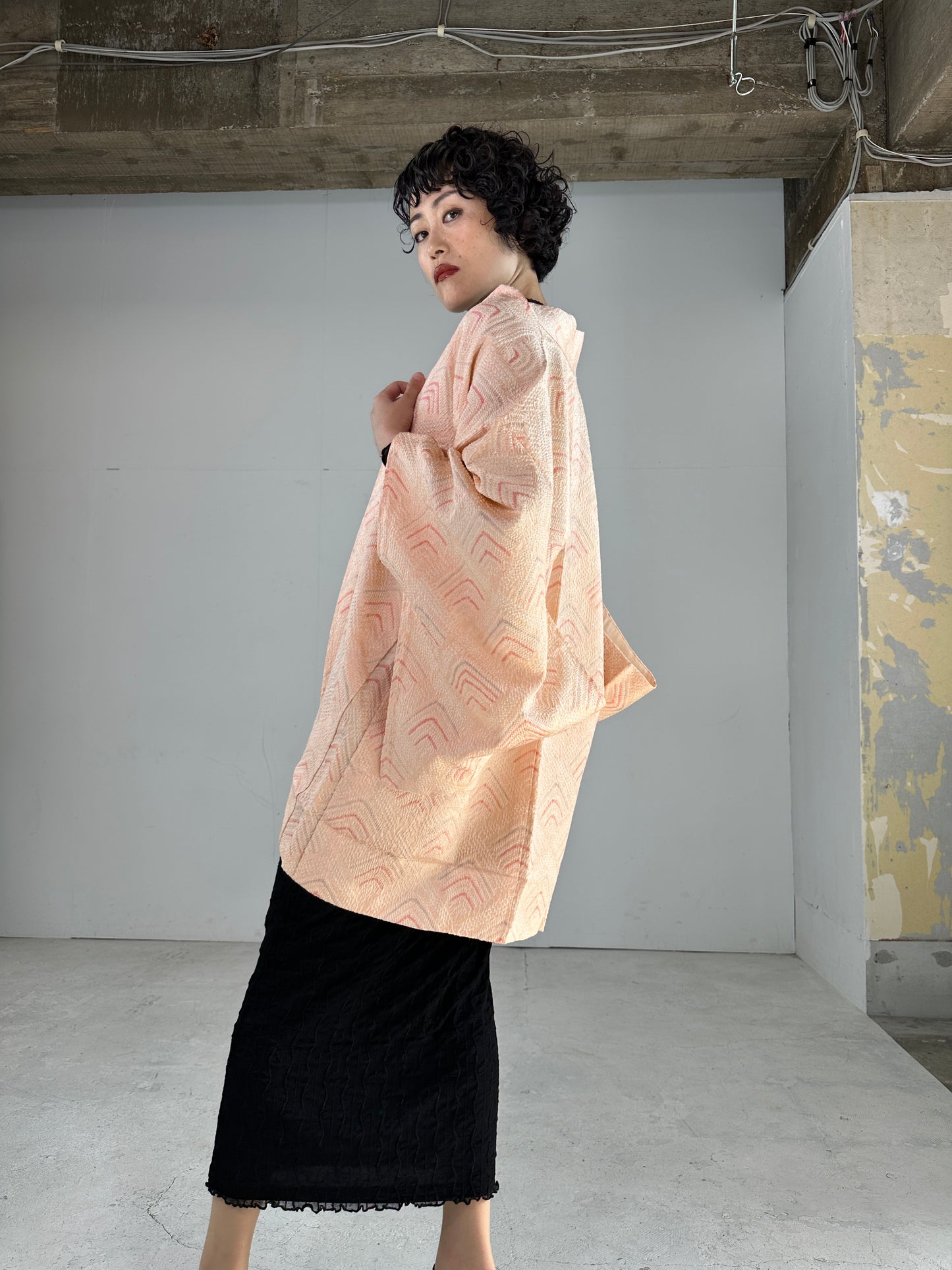 VINTAGE SHIBORI HAORI hishi