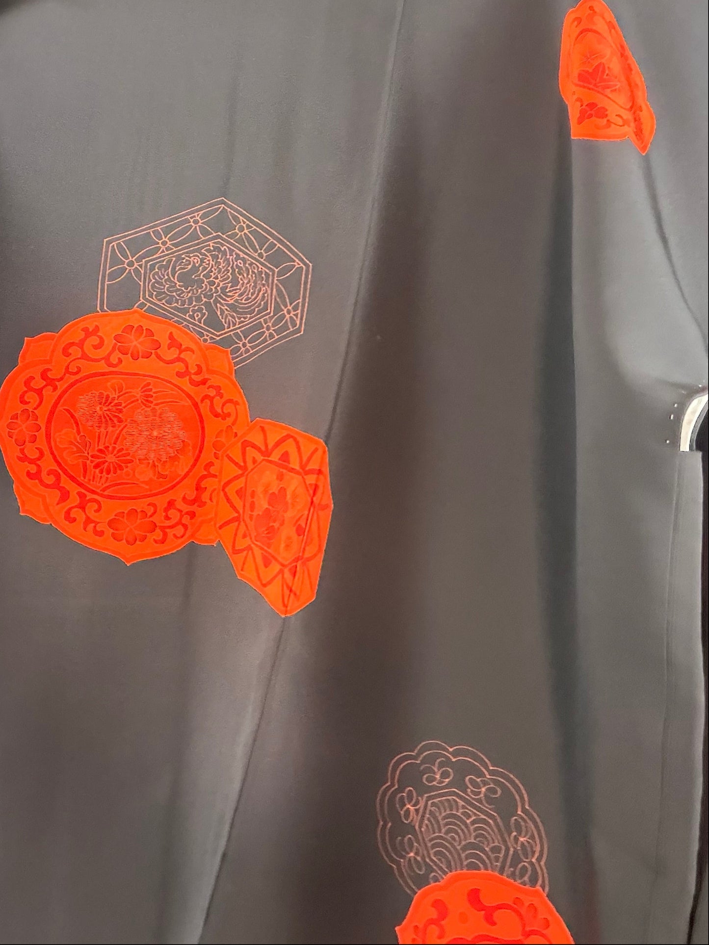 VINTAGE BLACK HAORI  "takarabako, BLK124"