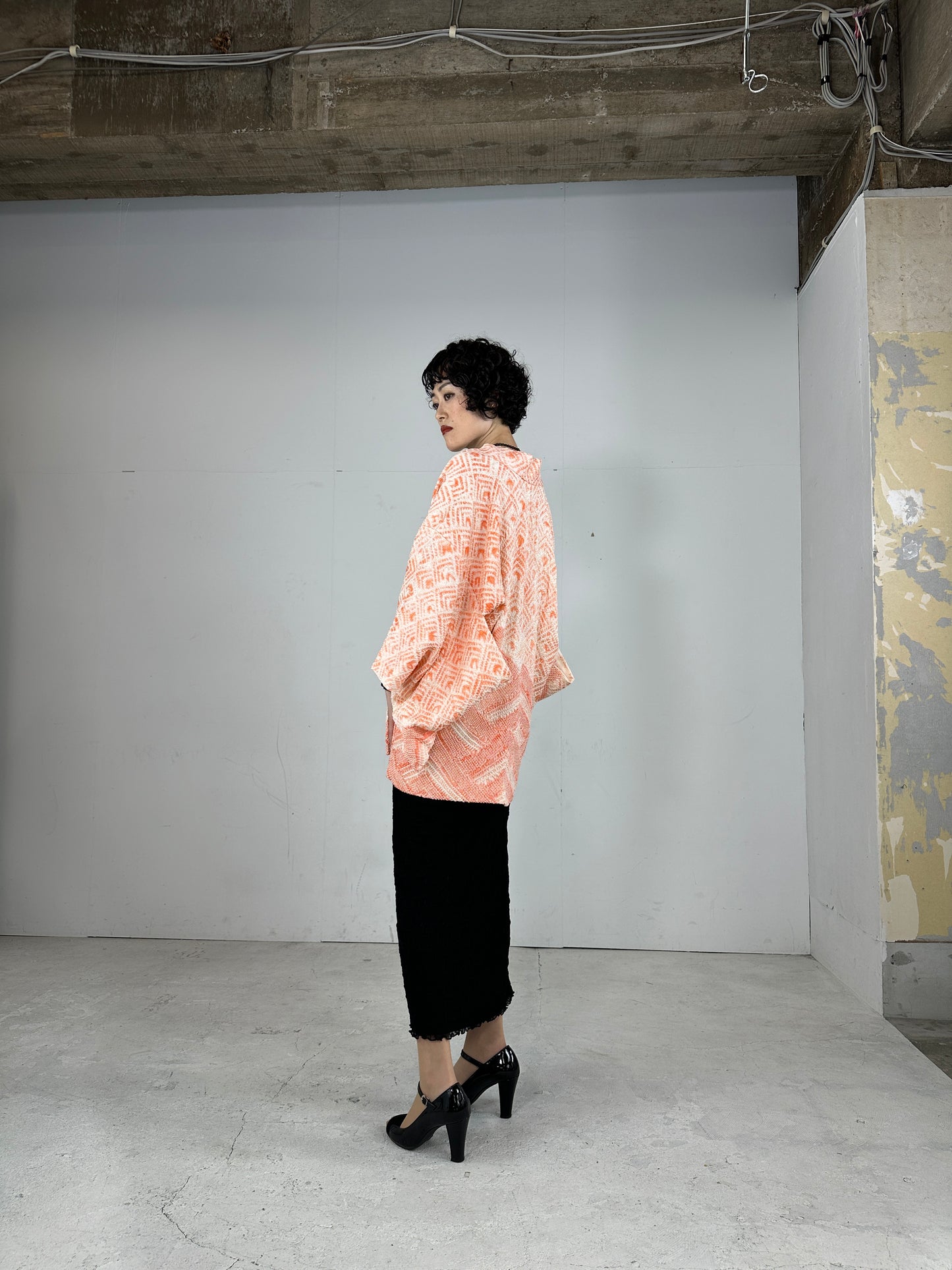 VINTAGE SHIBORI HAORI hikeshi