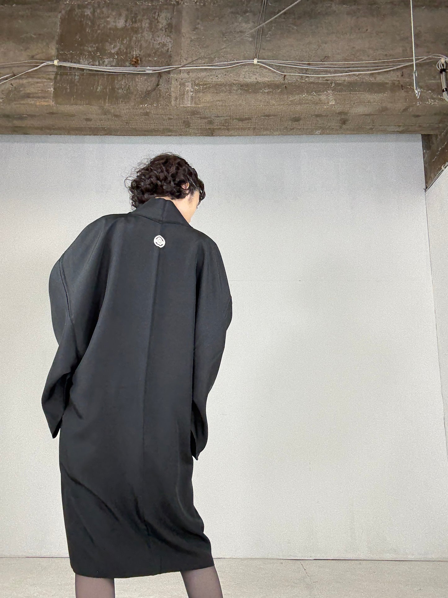 VINTAGE KUROMONTSUKI HAORI "uchide-no-koduchi"