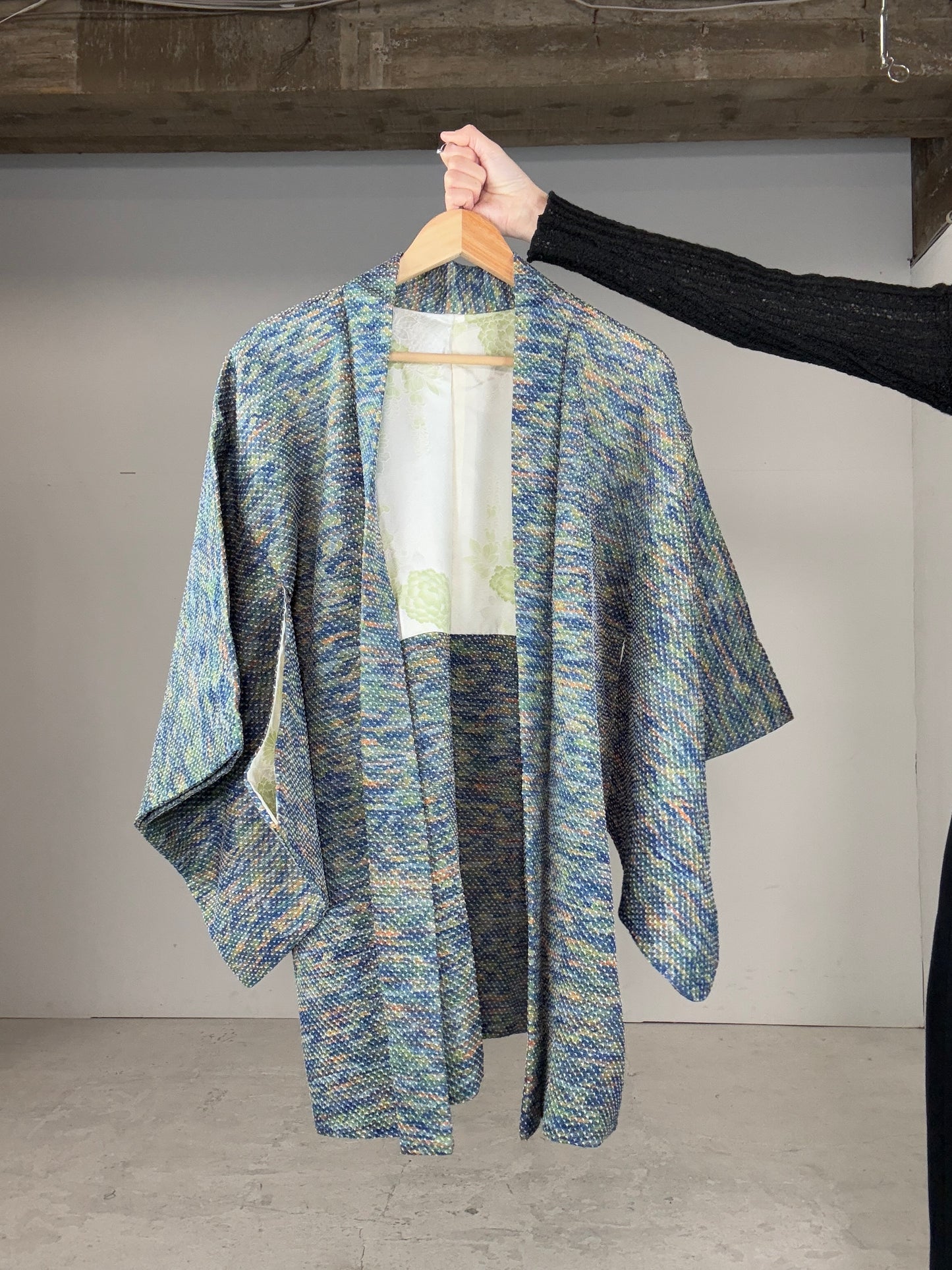 VINTAGE SHIBORI HAORI "blend pattern"