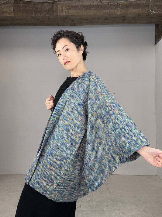 VINTAGE SHIBORI HAORI "blend pattern"