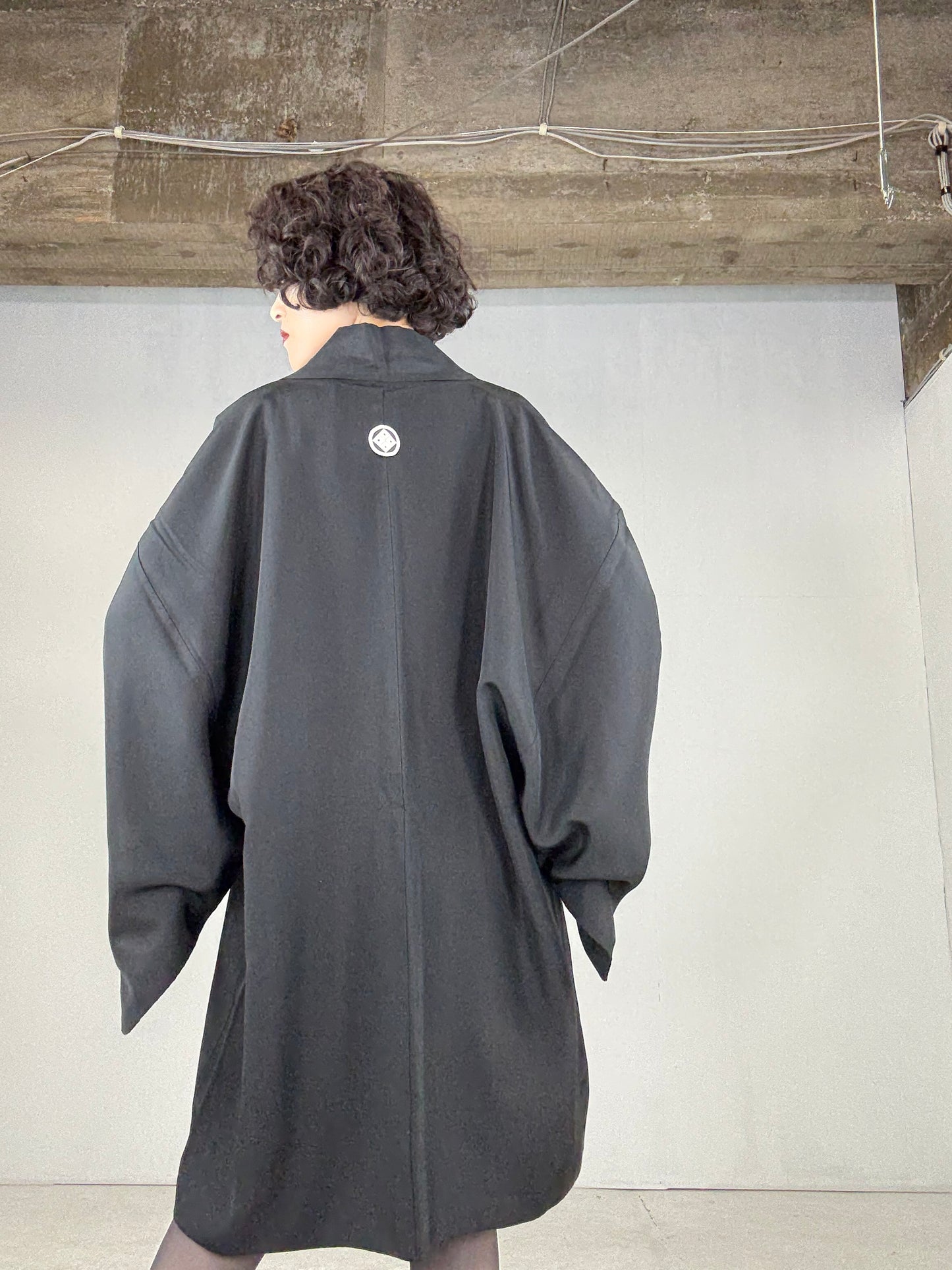 VINTAGE KUROMONTSUKI HAORI "sougara yoroi"