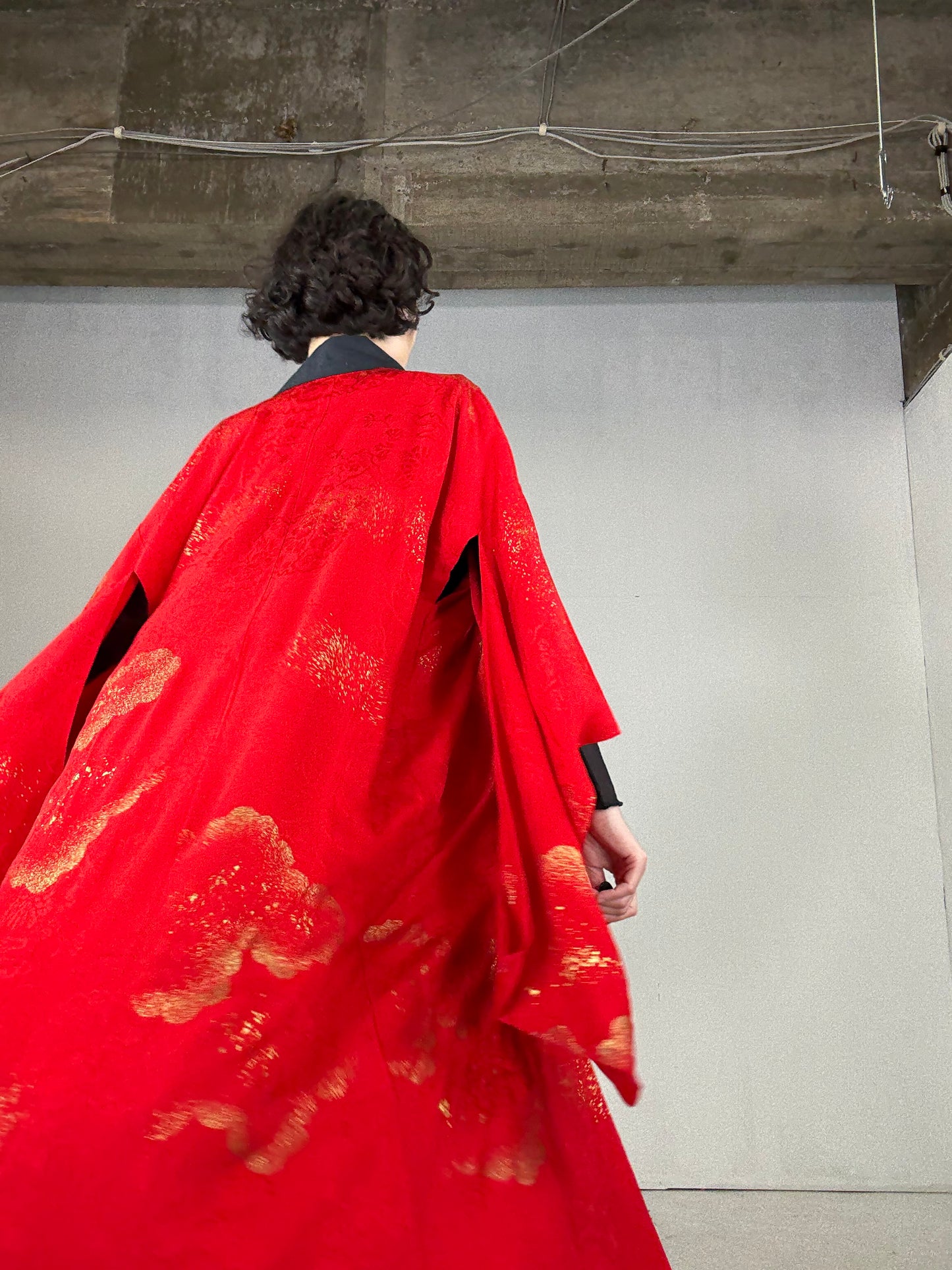 VINTAGE REPAIR NAGAJYUBAN  "RED, ERI, turu, gold"