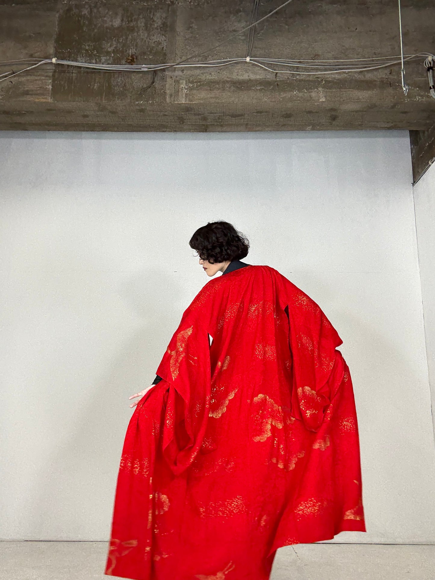 VINTAGE REPAIR NAGAJYUBAN  "RED, ERI, turu, gold"