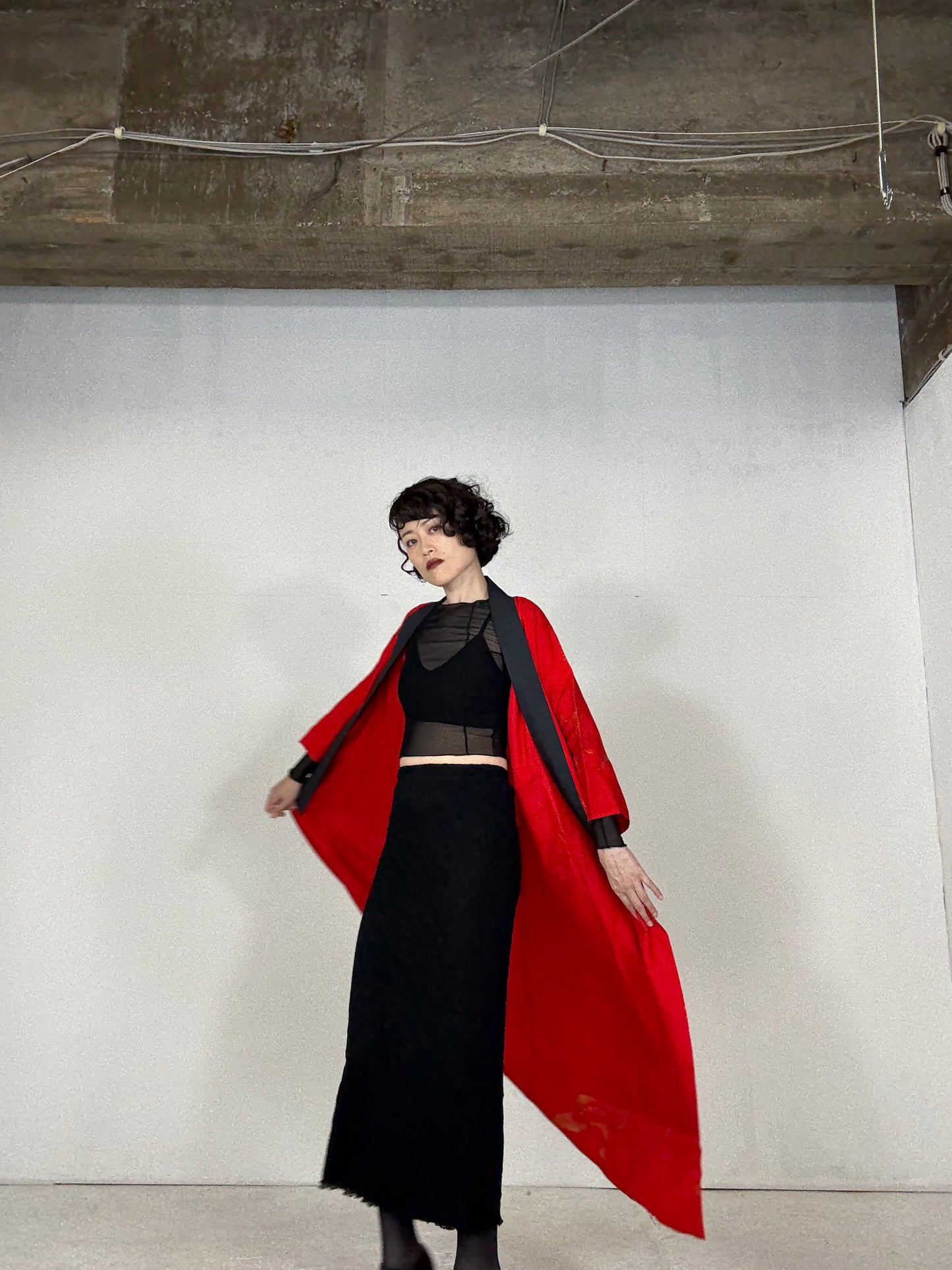 VINTAGE REPAIR NAGAJYUBAN  "RED, ERI, turu, gold"