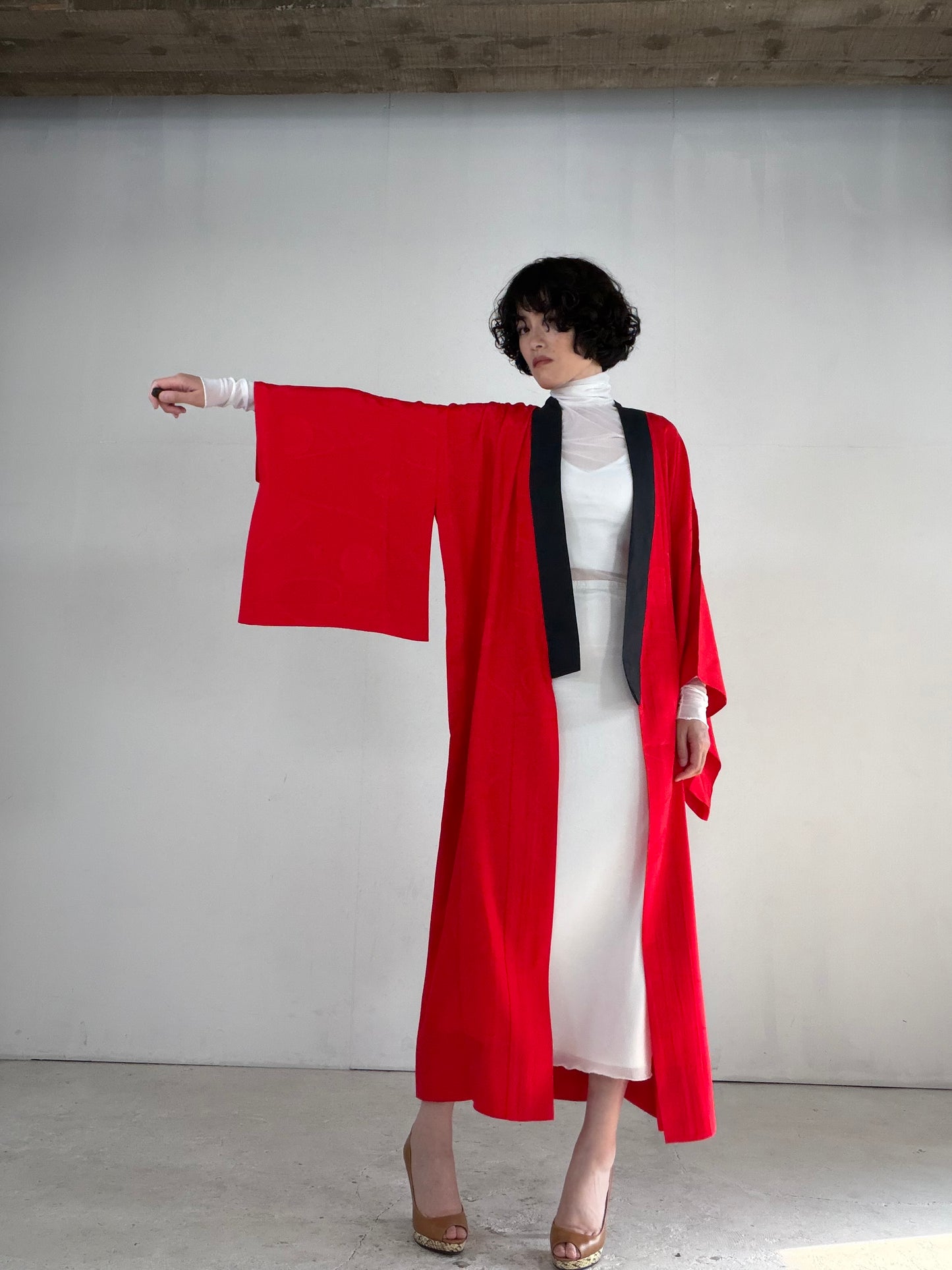 VINTAGE REPAIR NAGAJYUBAN  "RED, eri-repair, JUG028"