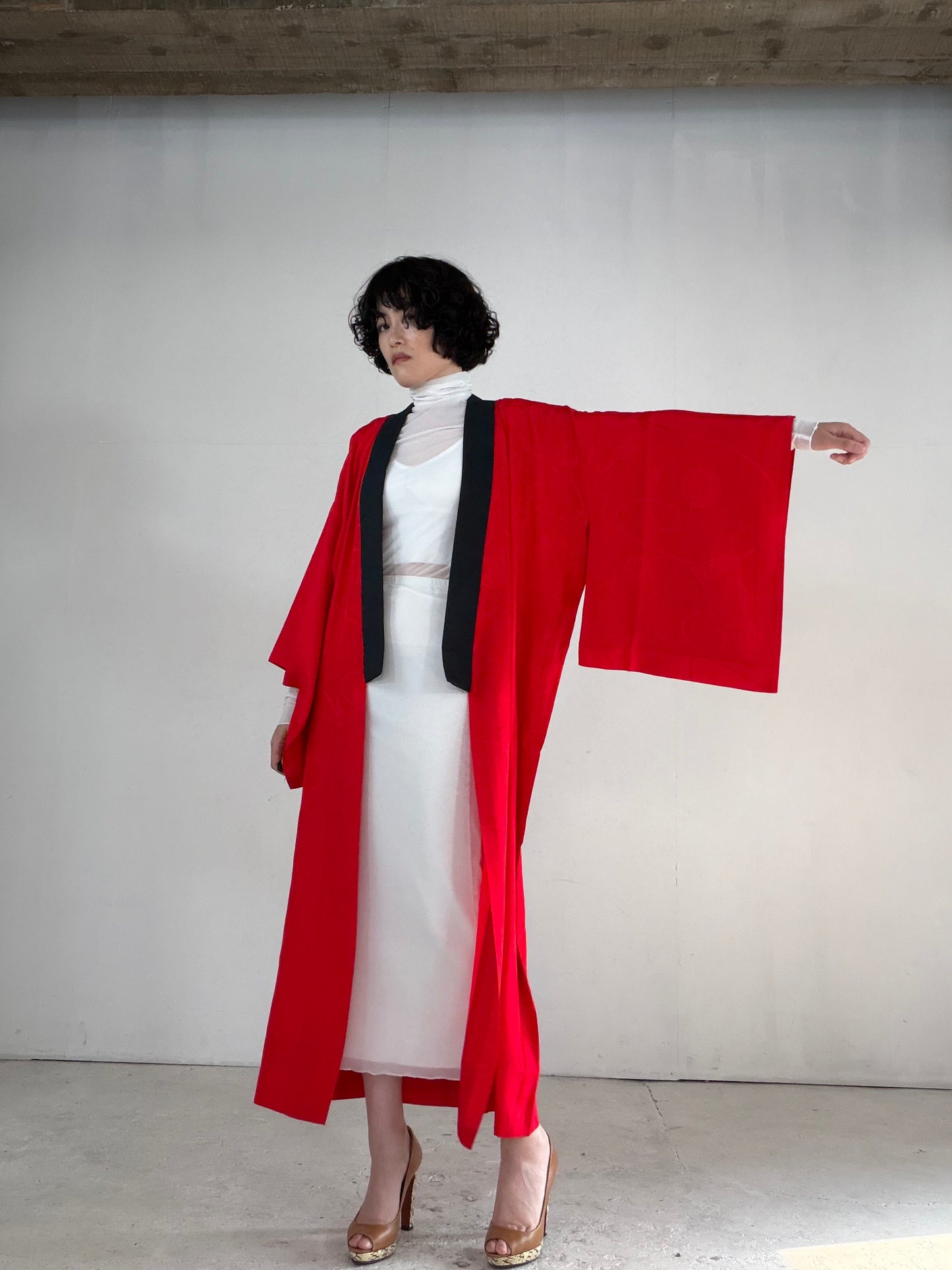 VINTAGE REPAIR NAGAJYUBAN  "RED, eri-repair, JUG028"