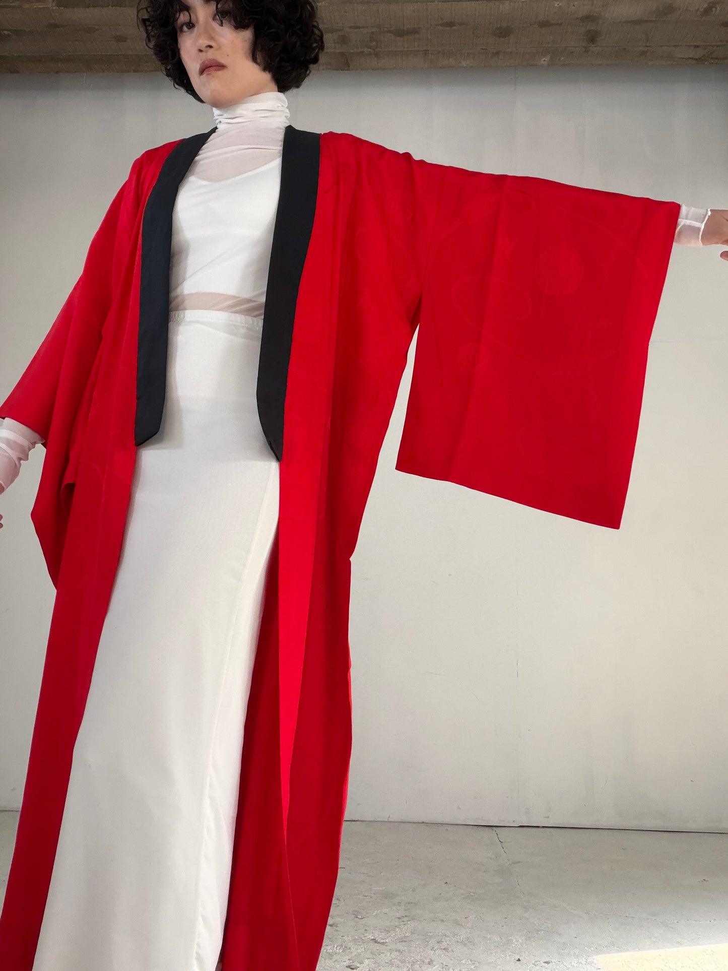 VINTAGE REPAIR NAGAJYUBAN  "RED, eri-repair, JUG028"