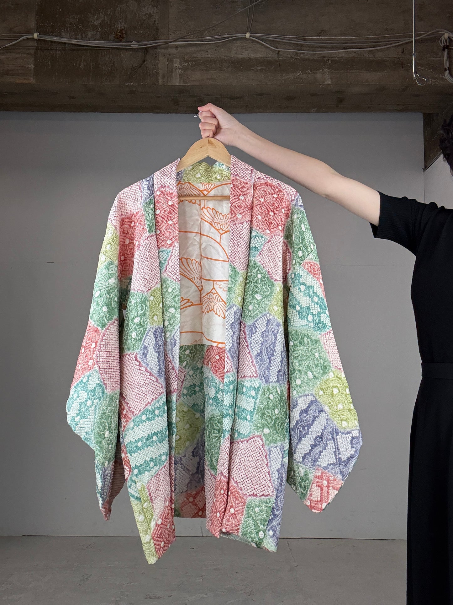 VINTAGE SHIBORI HAORI "mix"