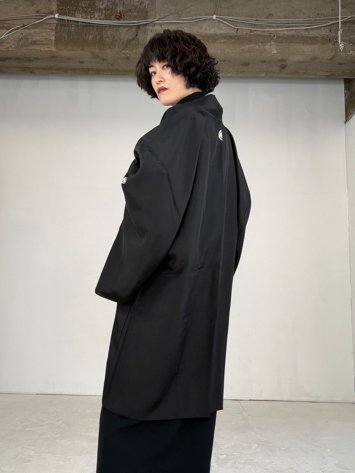 VINTAGE KUROMONTSUKI HAORI "tiger, KUR103" *damage