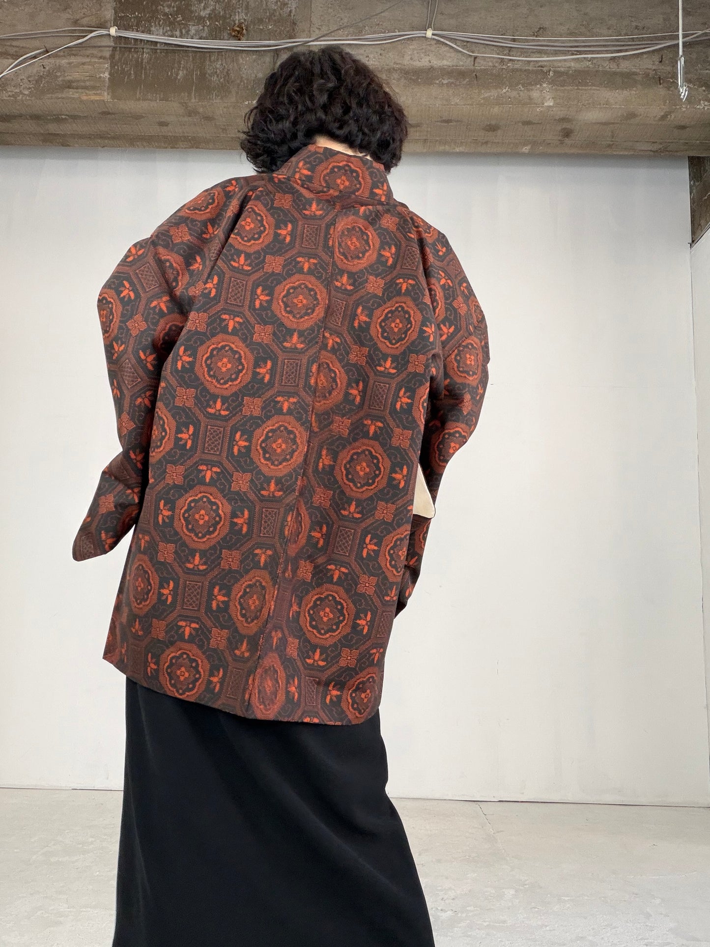 VINTAGE KAWAII HAORI "brown, KAW109"