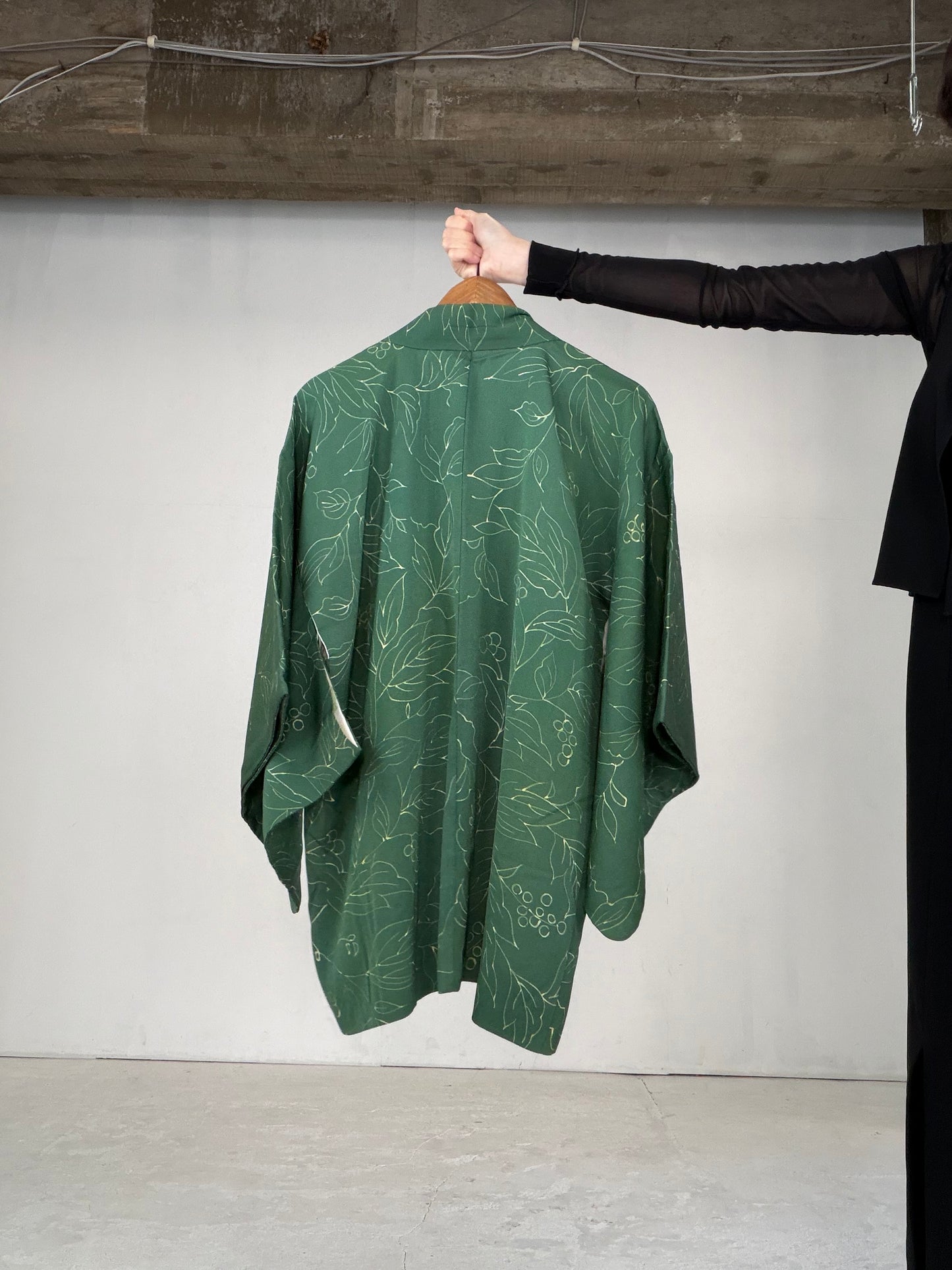 VINTAGE KAWAII HAORI "green, KAW108"