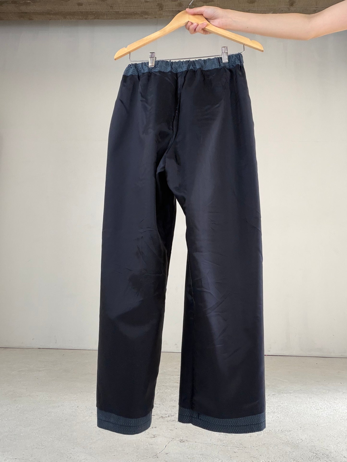 Vintage Oshima Tsumugi Haori & Kimono Pants Set "ASB013" — Upcycled from Japanese Kimono