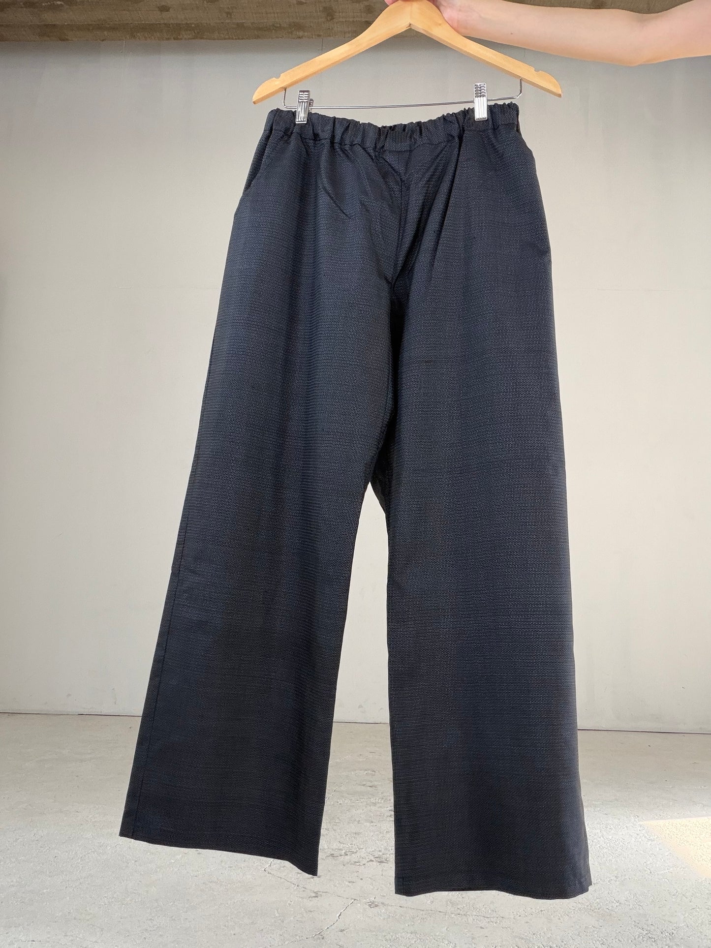 Vintage Oshima Tsumugi Haori & Kimono Pants Set "ASB012" — Upcycled from Japanese Kimono
