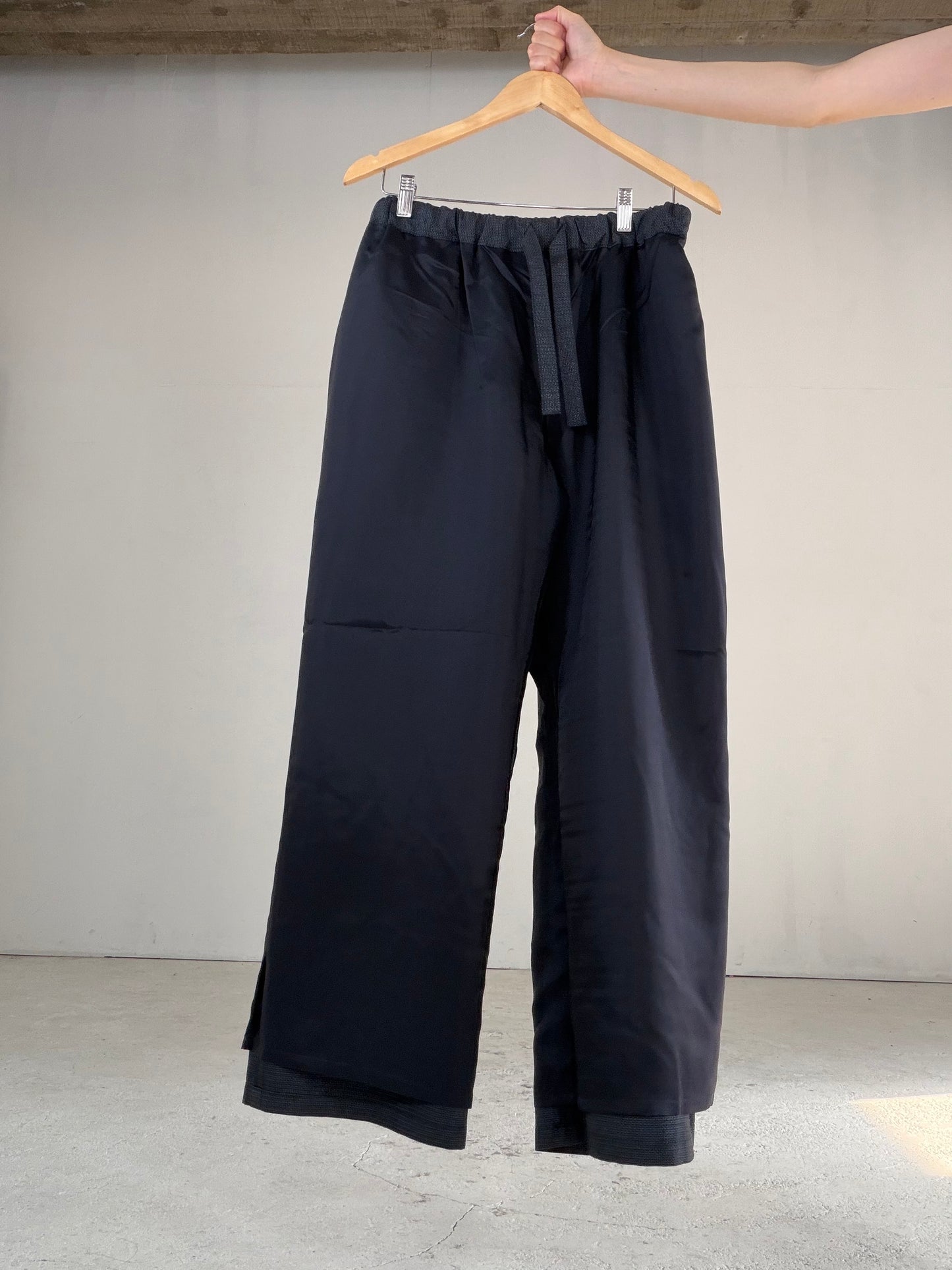 Vintage Oshima Tsumugi Haori & Kimono Pants Set "ASB012" — Upcycled from Japanese Kimono
