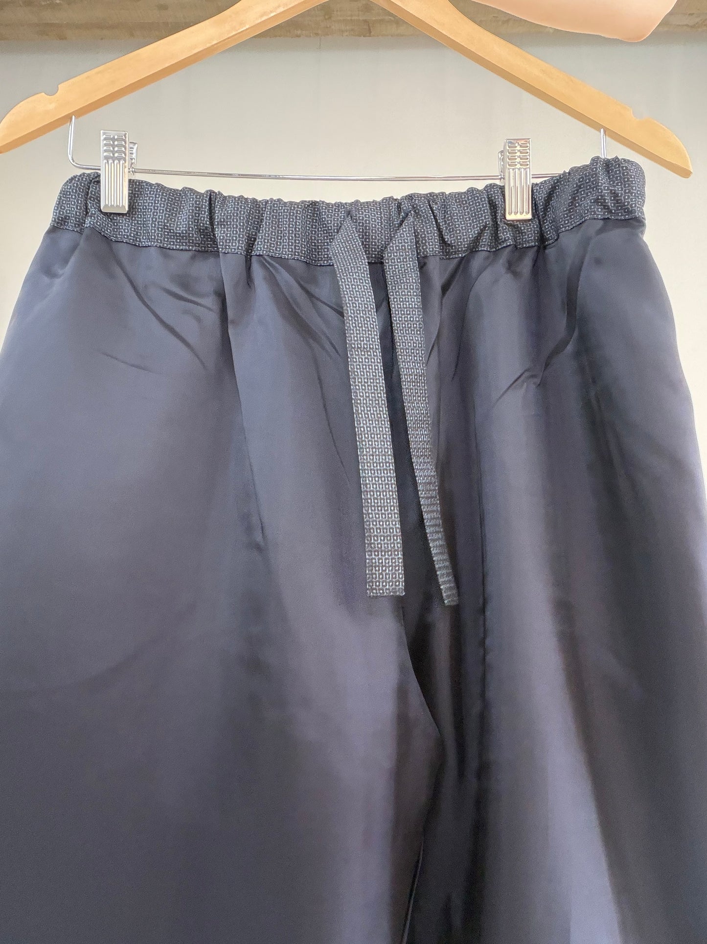 Vintage Oshima Tsumugi Haori & Kimono Pants Set "ASB012" — Upcycled from Japanese Kimono