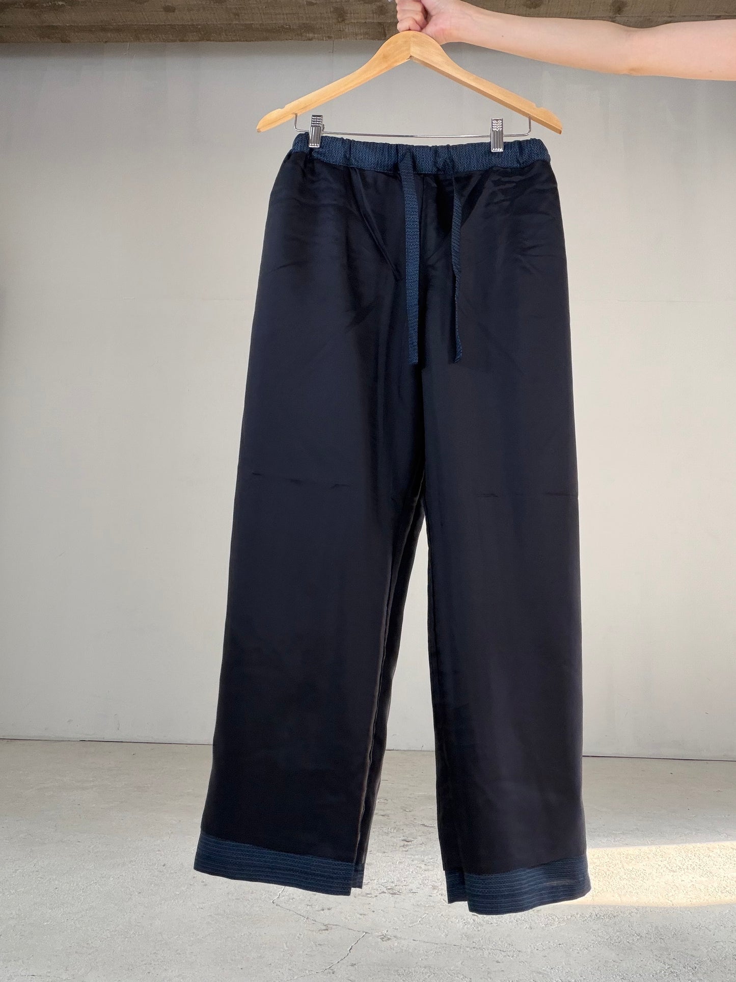 Vintage Oshima Tsumugi Haori & Kimono Pants Set "ASB011" — Upcycled from Japanese Kimono